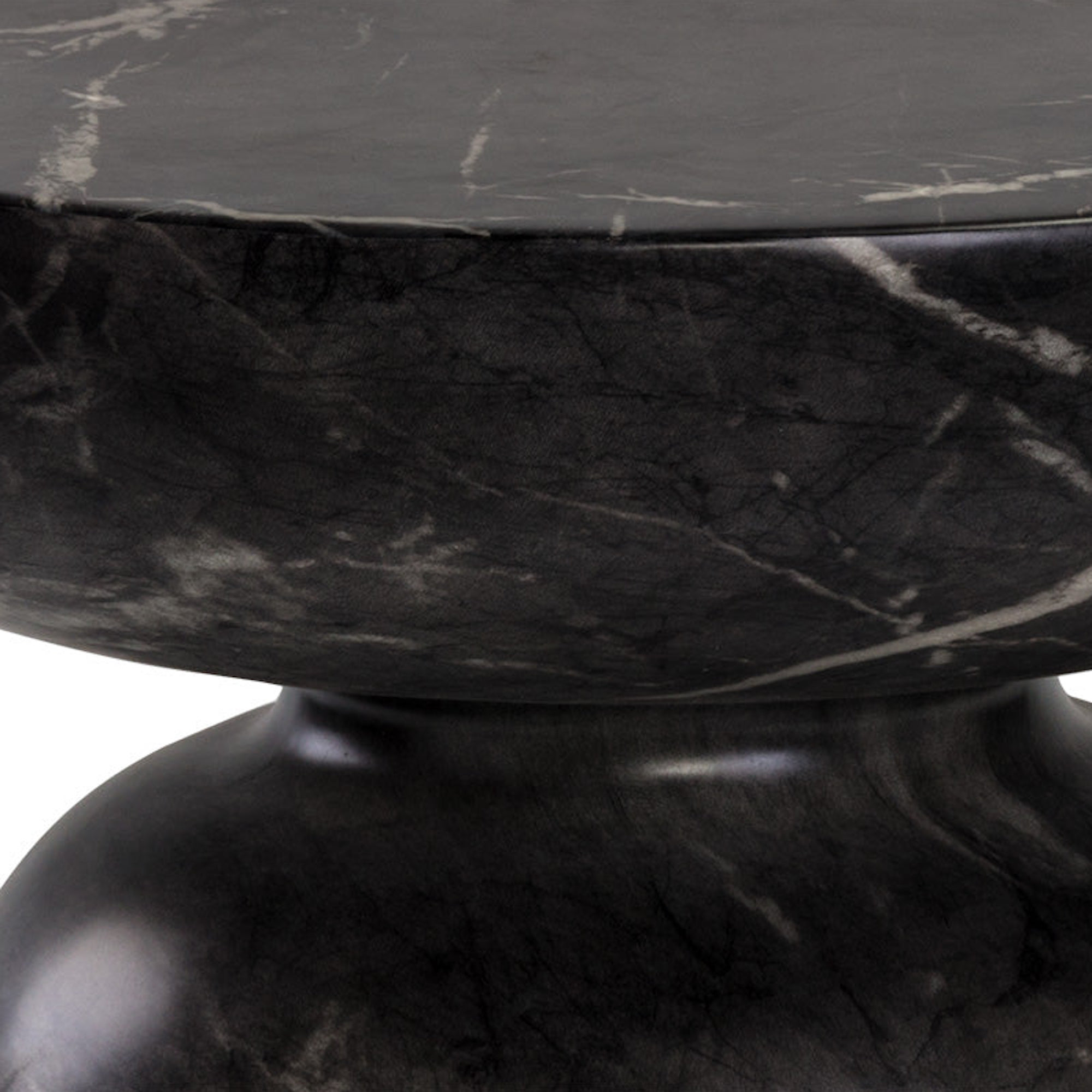 Lucida End Table - Black Marble