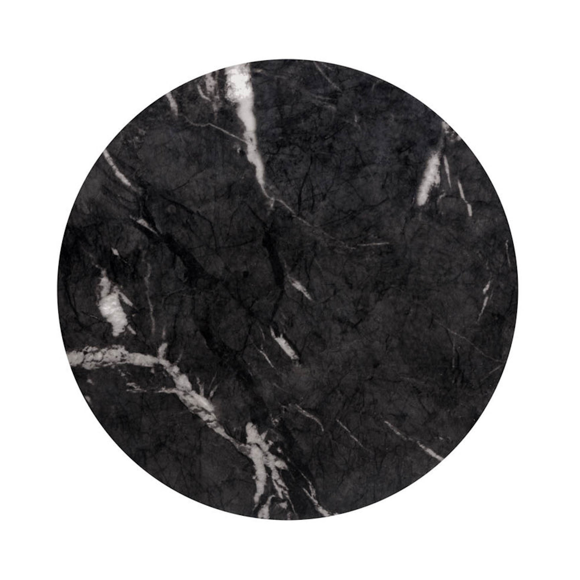 Goya End Table - Black Marble Look