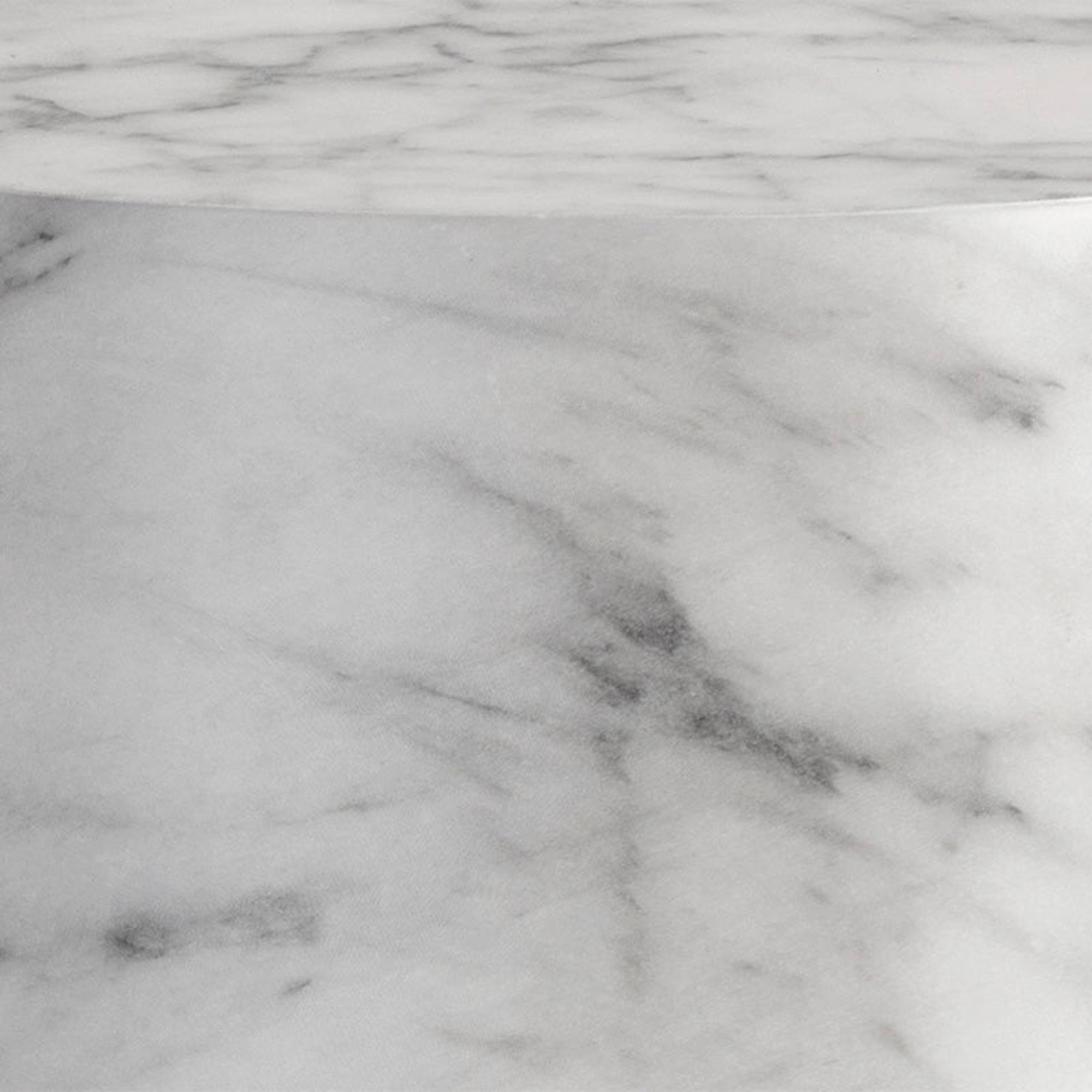 Aries End Table - White Marble Look