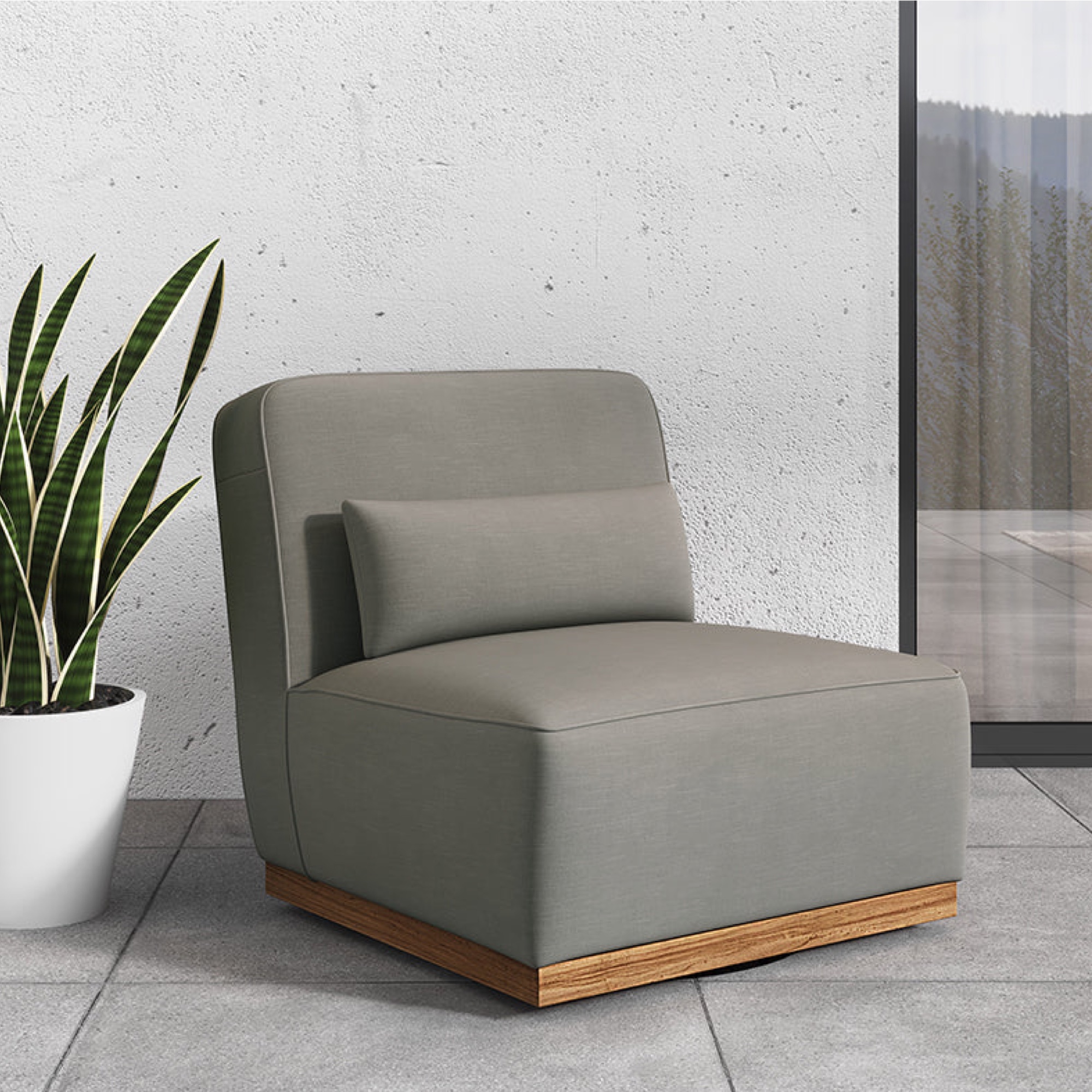 Carbonia Swivel Lounge Chair