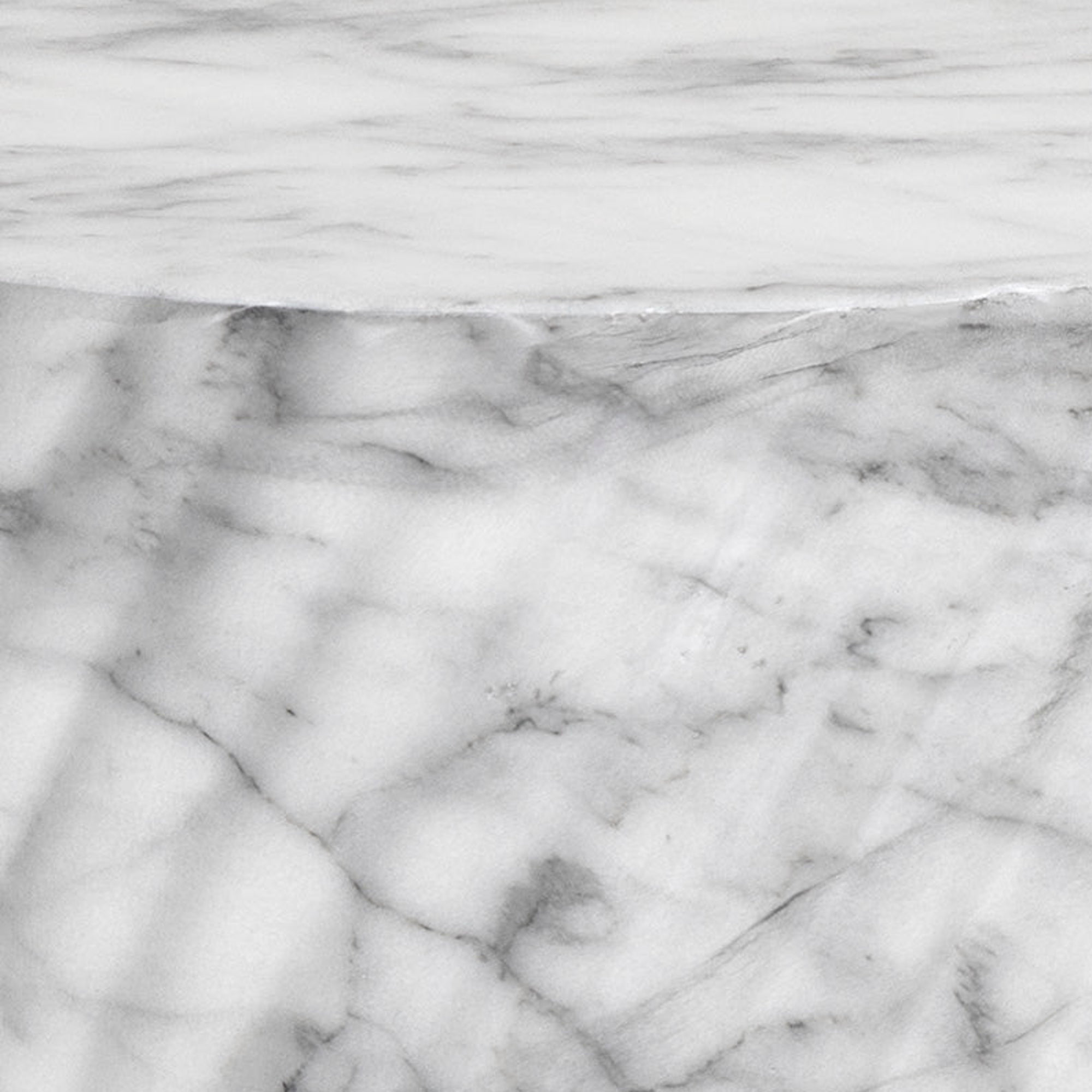 Cara End Table - White Marble Look