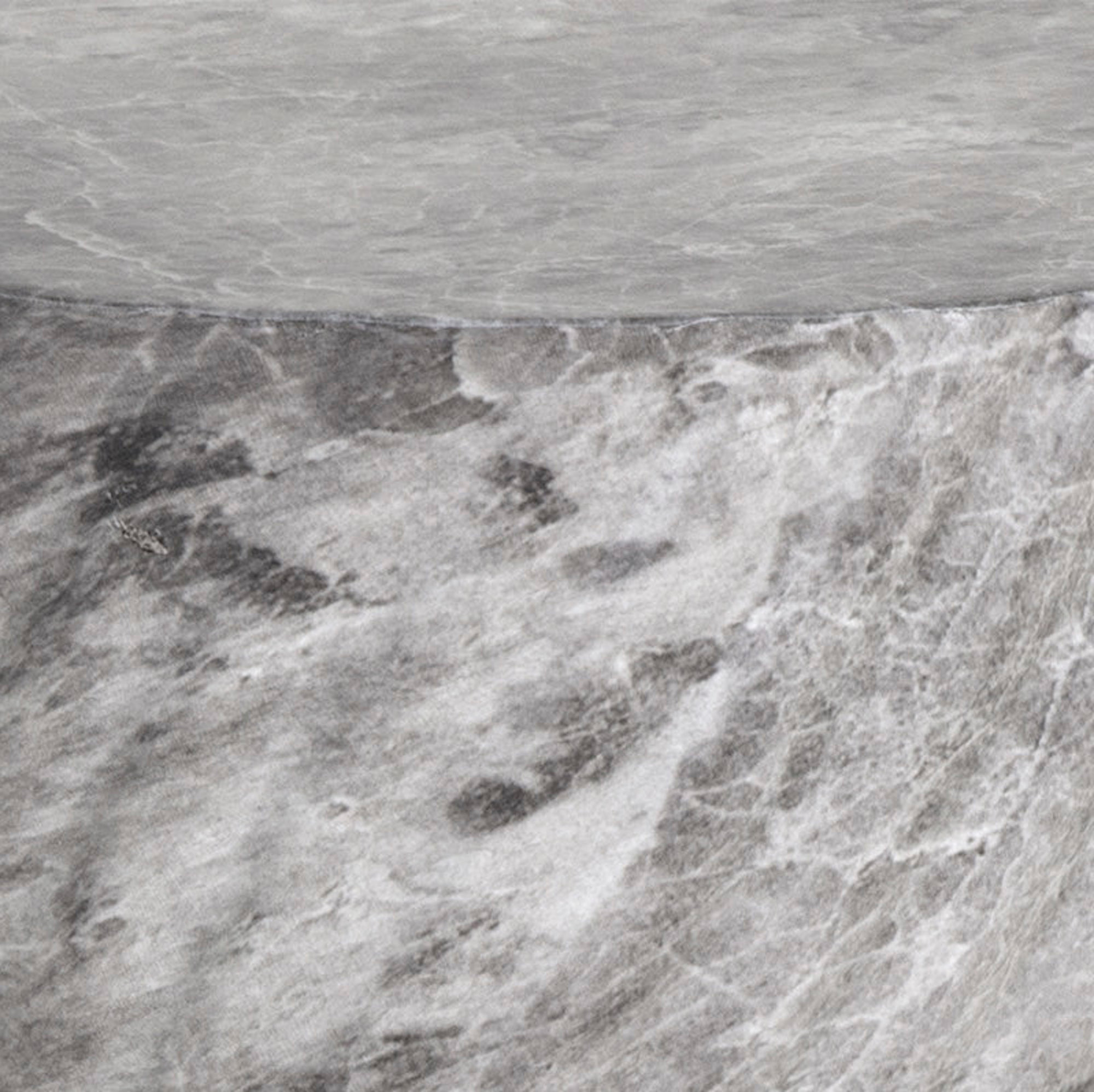Cara End Table - Grey Marble Look