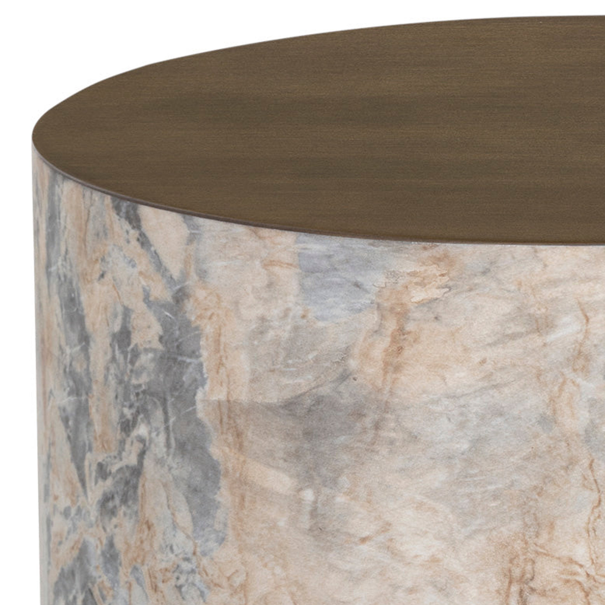 Diaz End Table - Marble Look