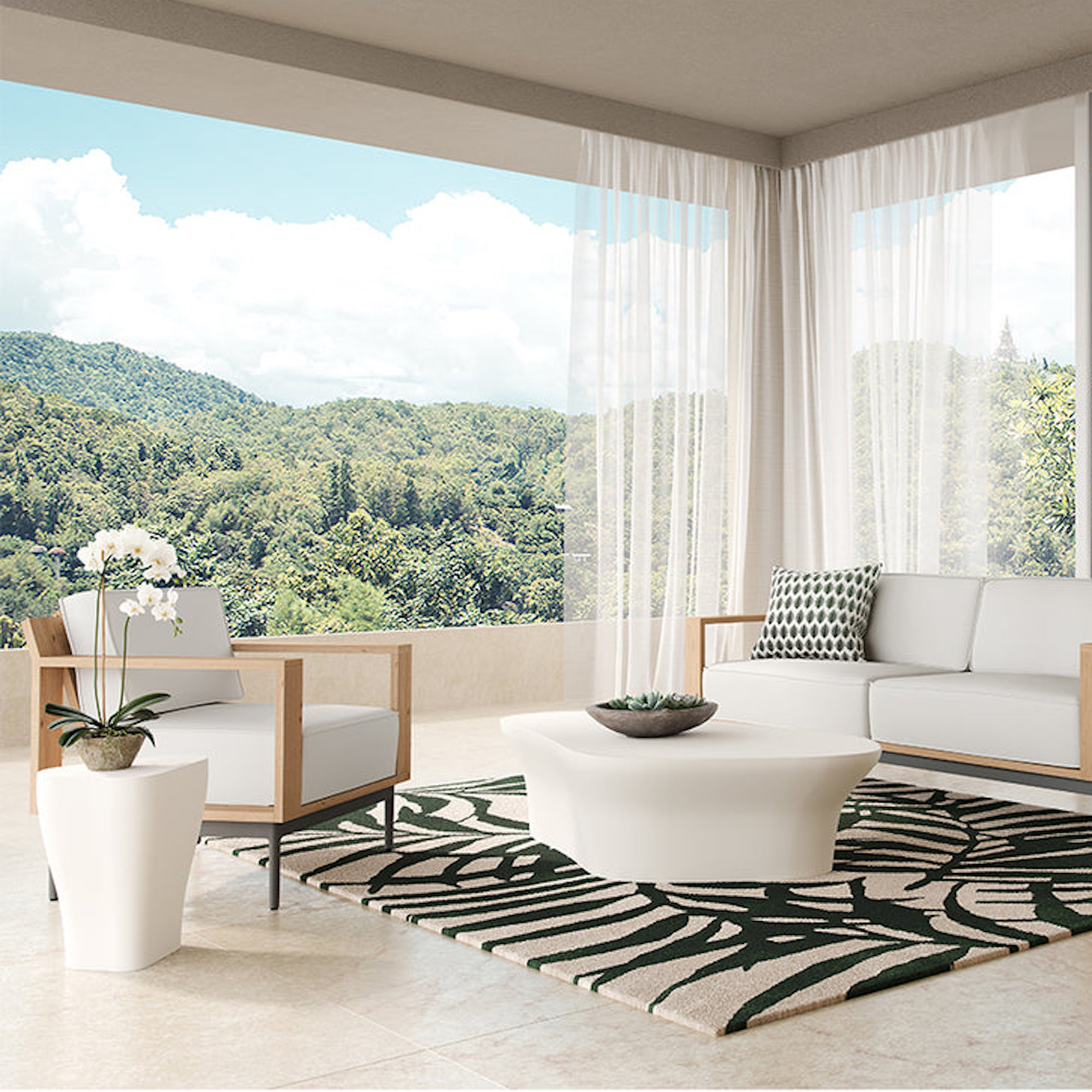 Dali End Table - White Small