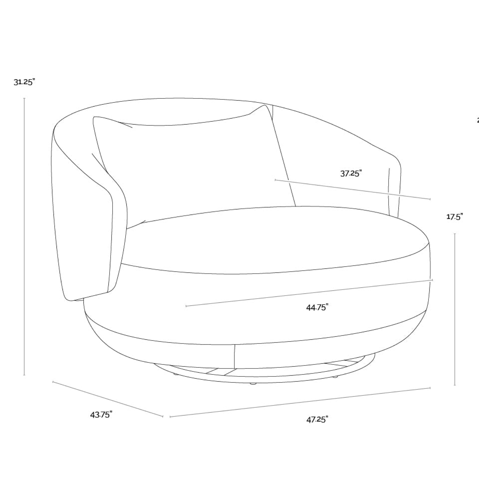 Walsh Swivel Lounge Chair