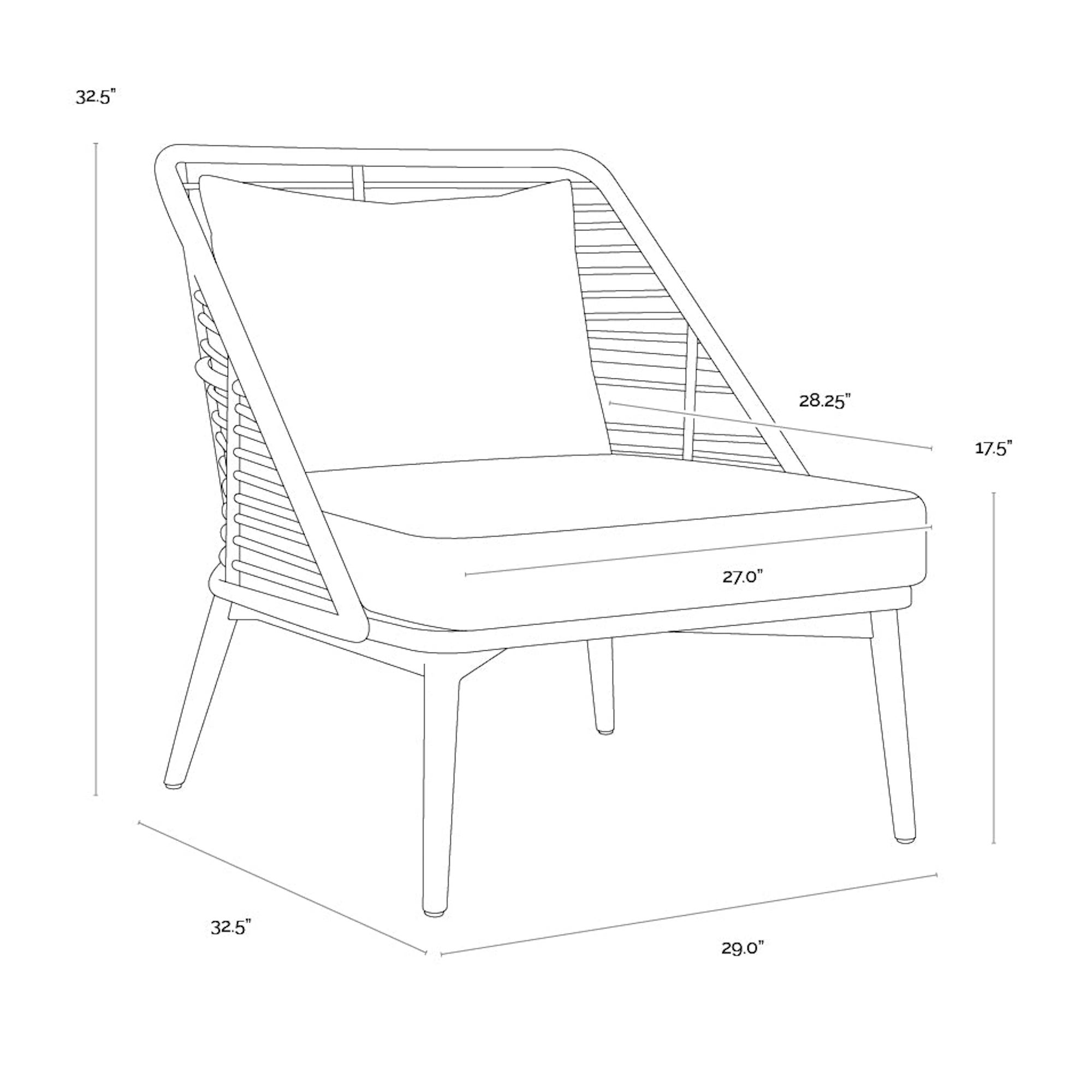 Andria Lounge Chair - Arashi Black