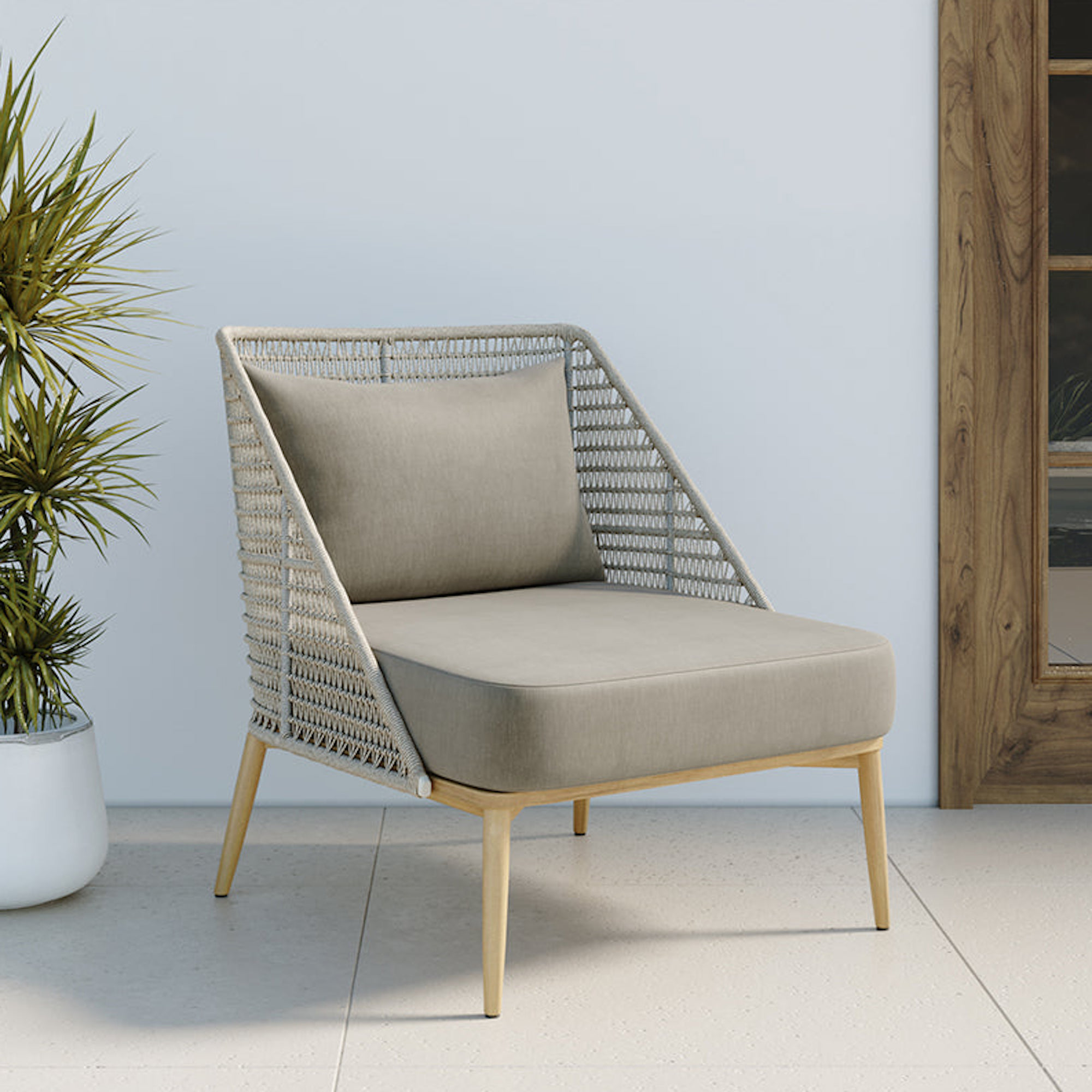 Andria Lounge Chair - Palazzo Taupe