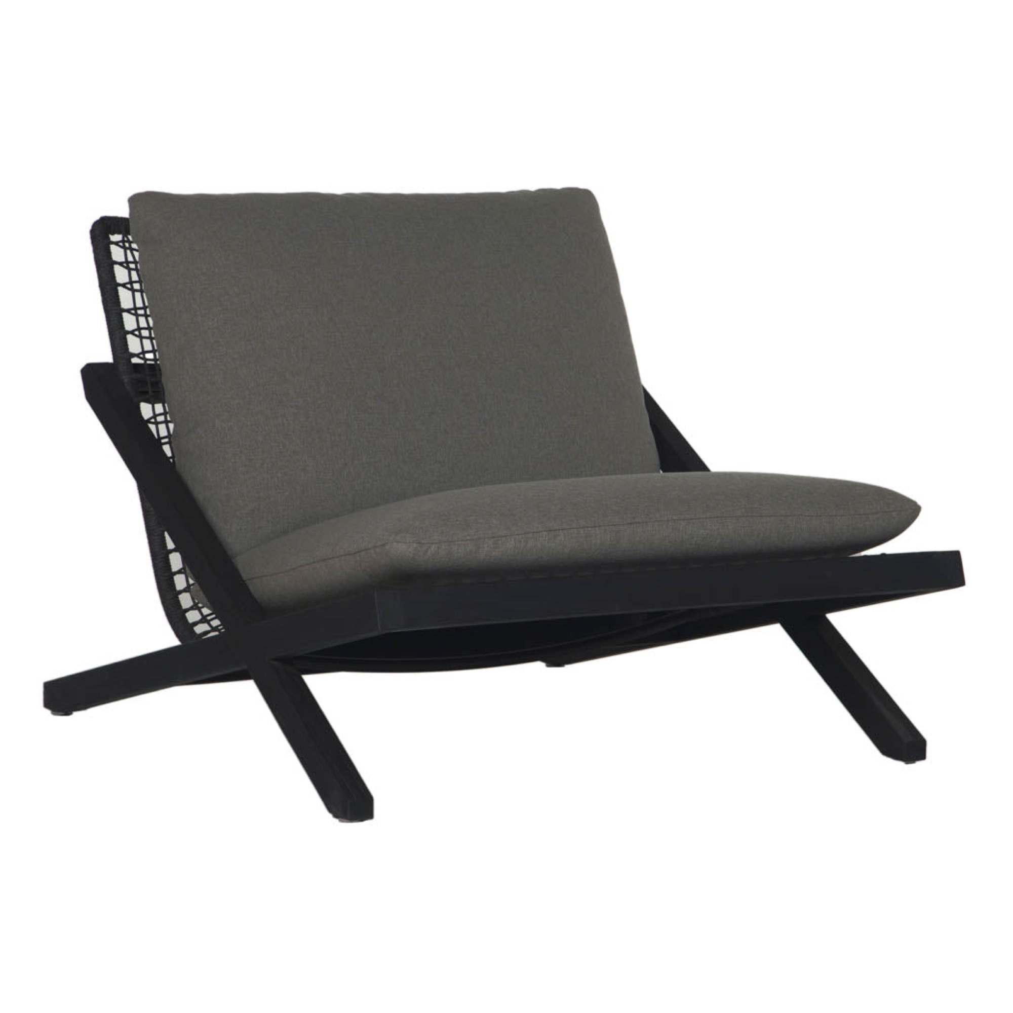 Bari Lounge Chair - Charcoal