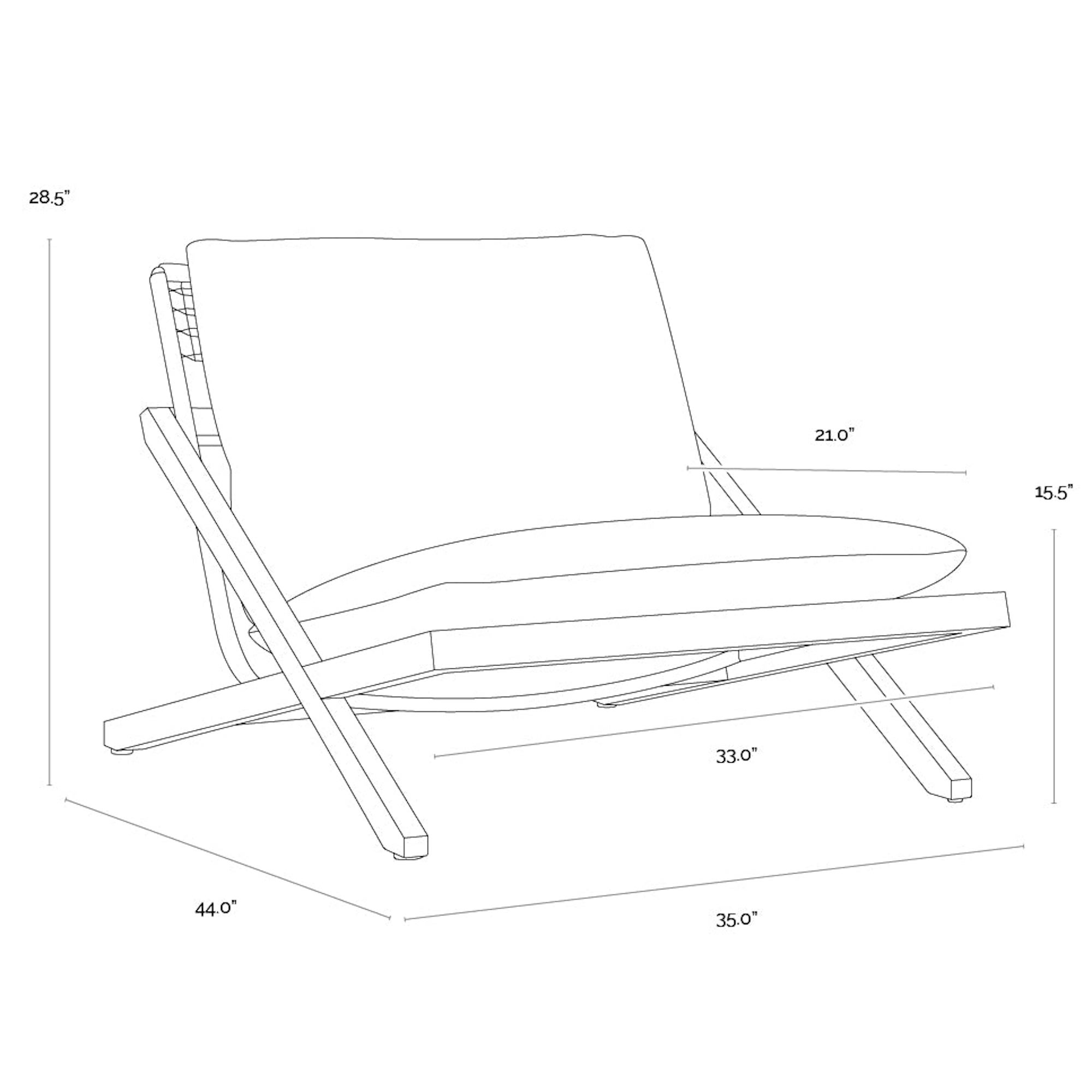Bari Lounge Chair - Charcoal