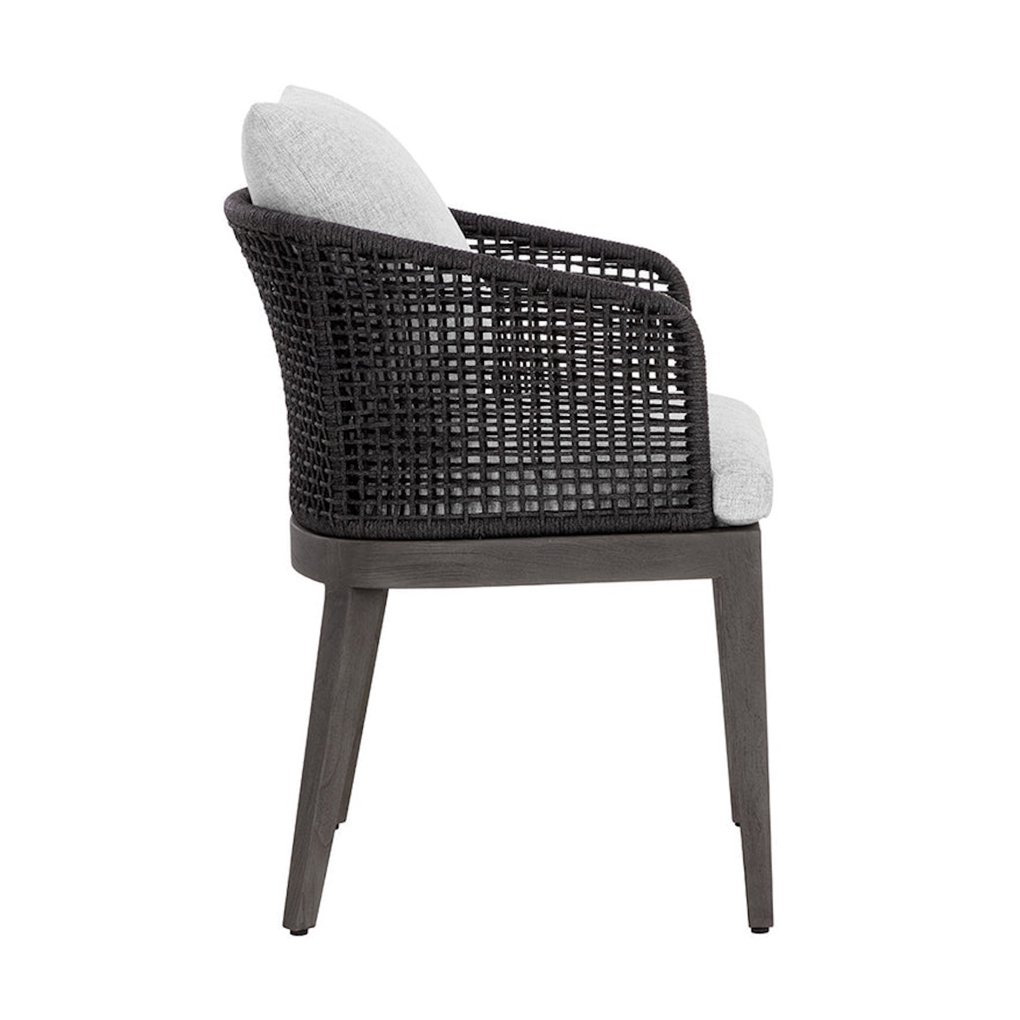 Capri Dining Armchair - Smoke Grey