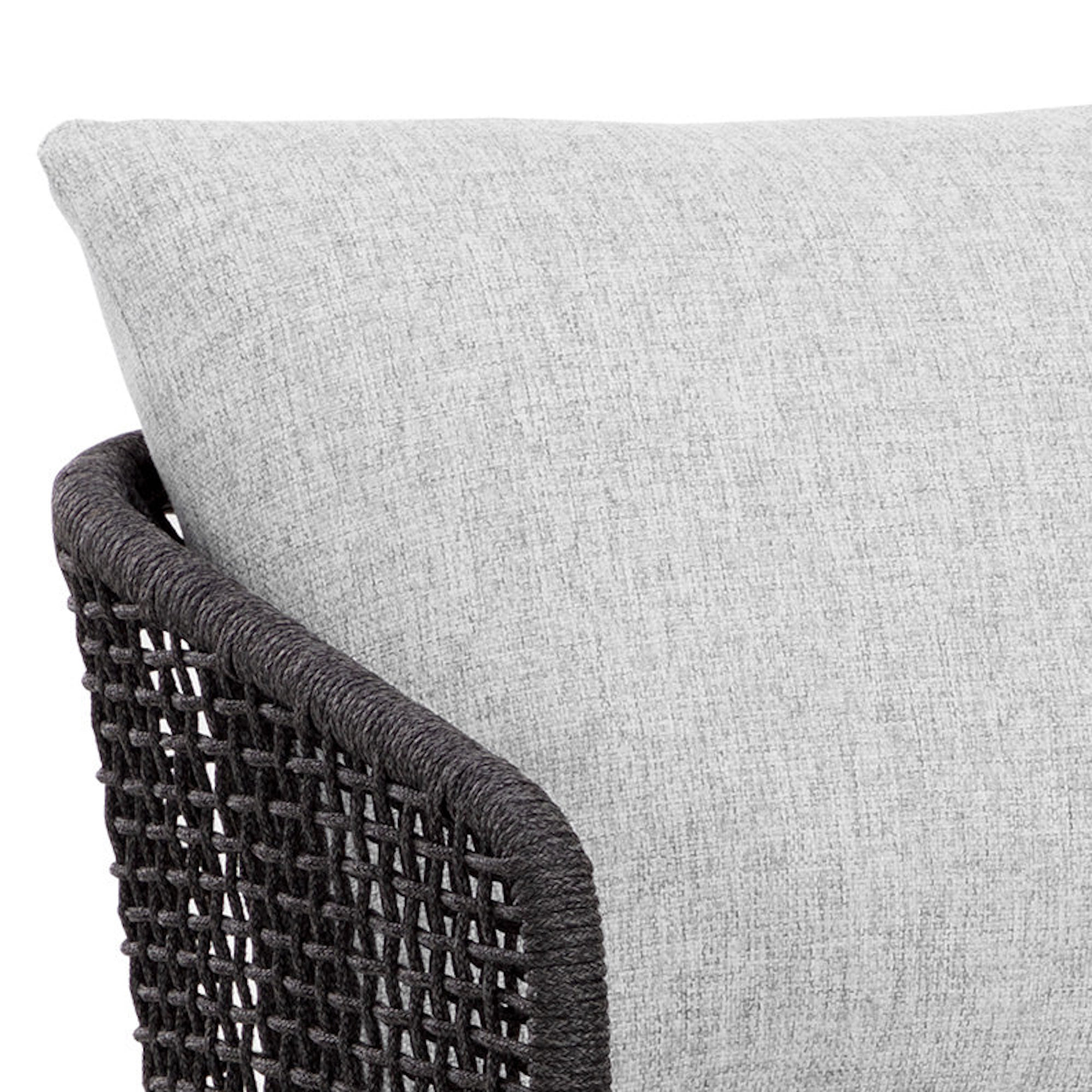 Capri Dining Armchair - Smoke Grey