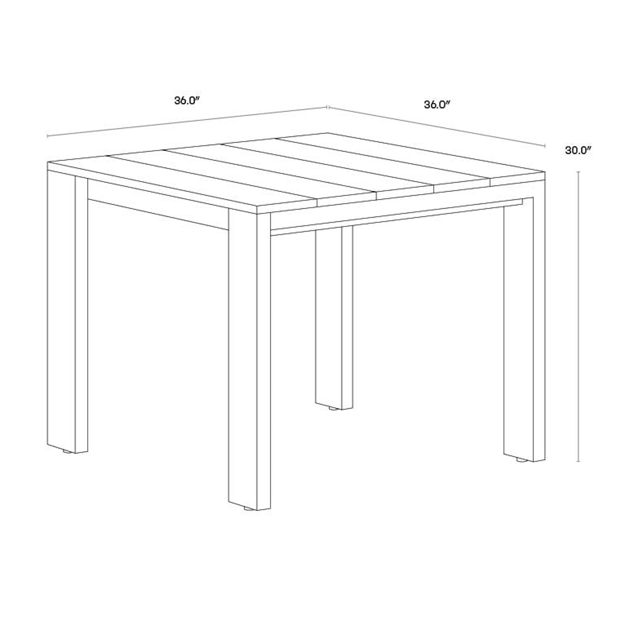 Lucerne Dining Table - 36" - Square