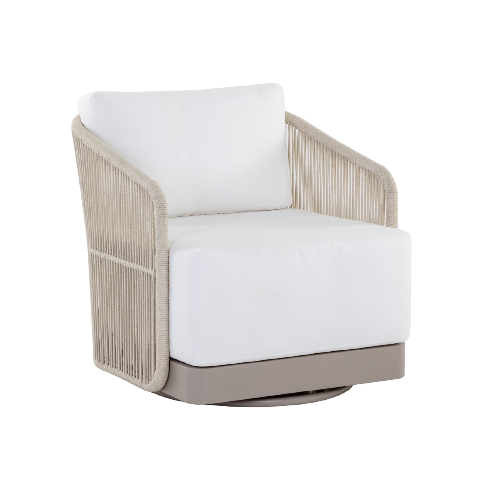 Allariz Swivel Armchair - Greige