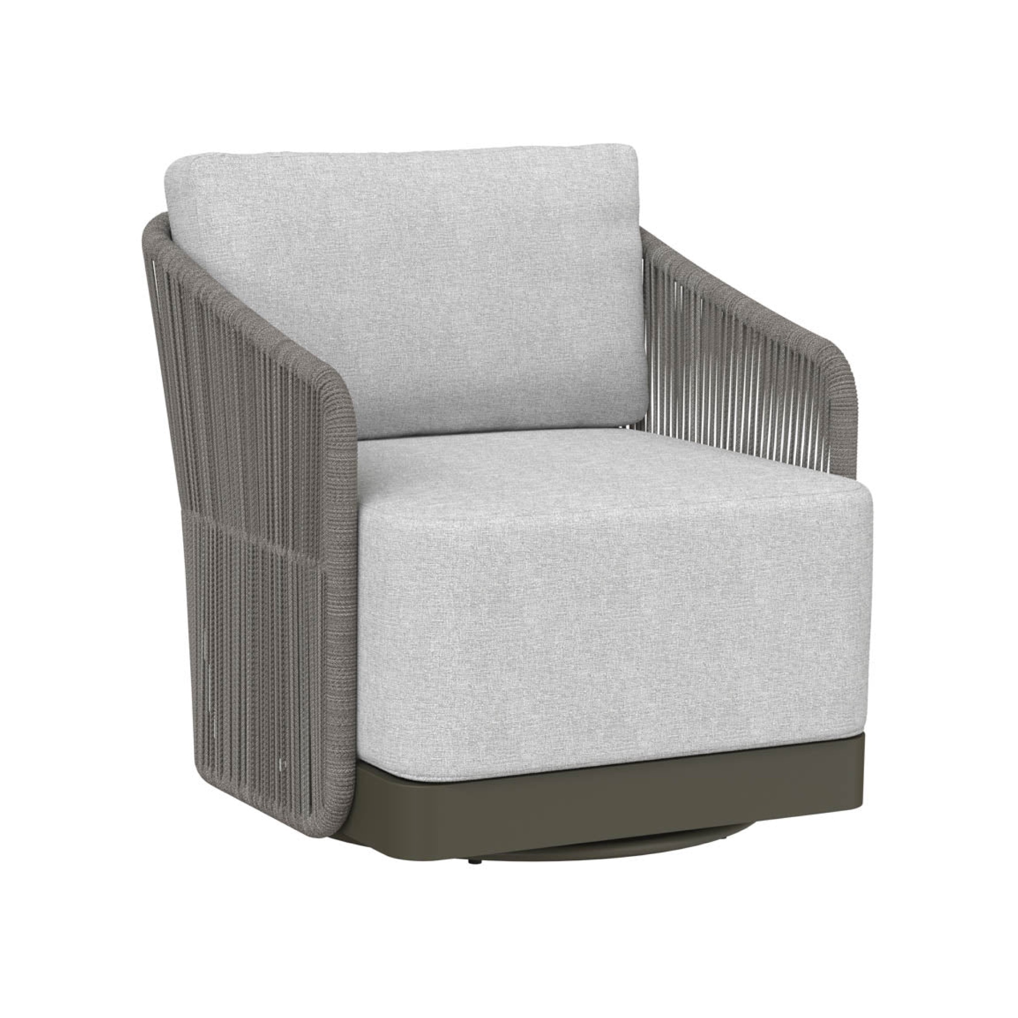 Allariz Swivel Armchair - Warm Grey