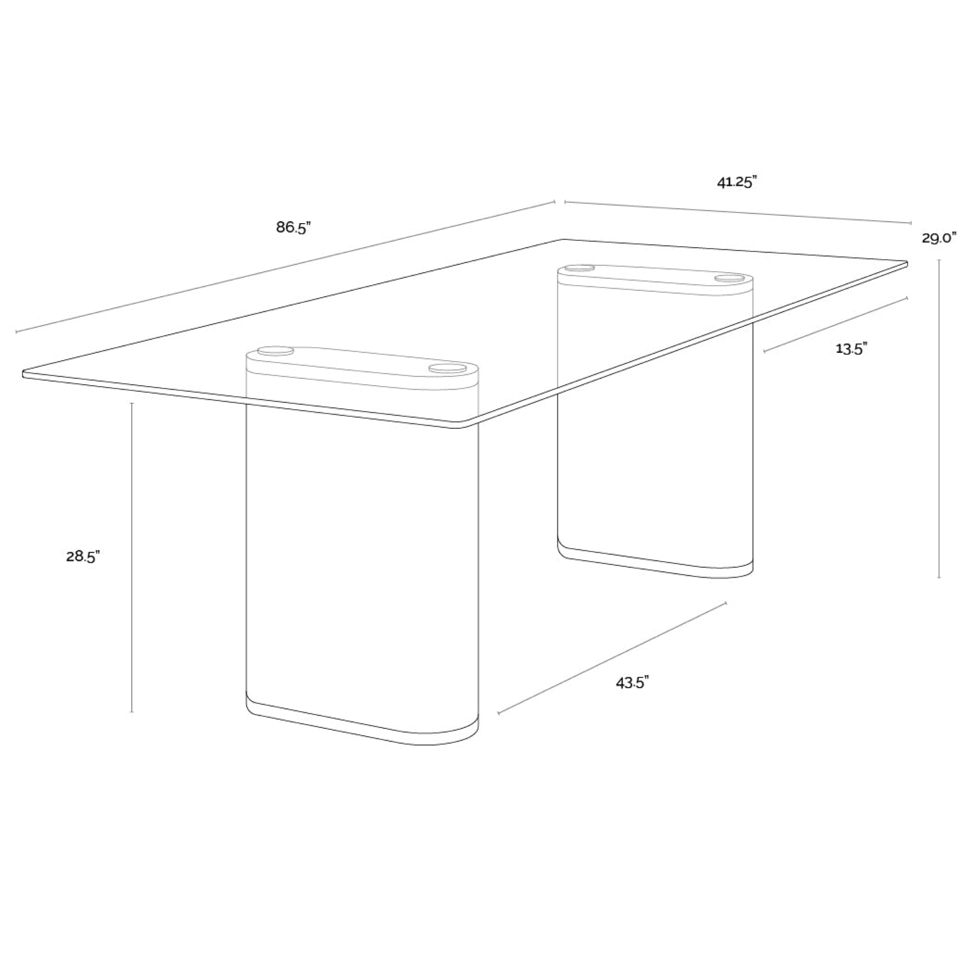 Aemond Dining Table - 86.5"