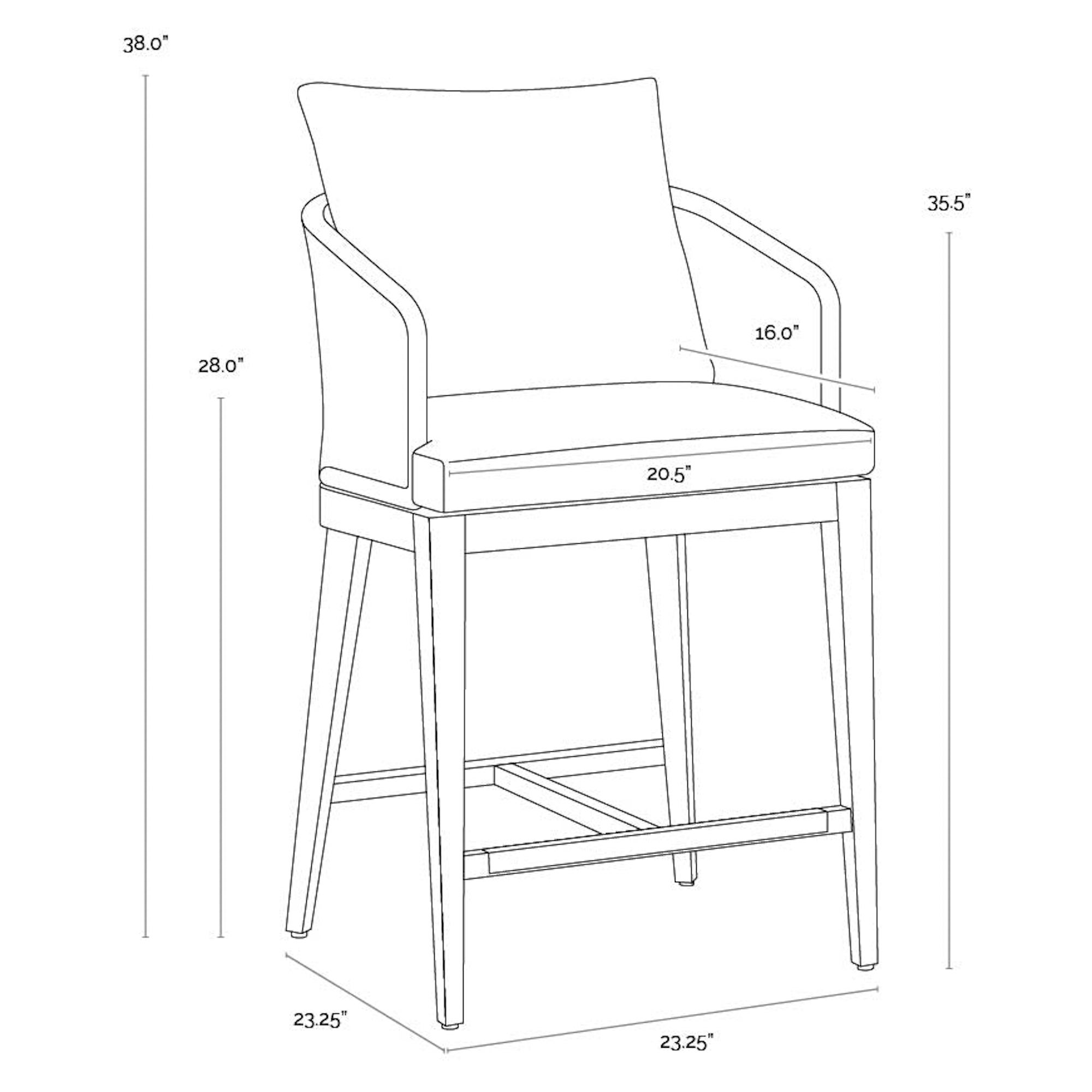Capri Counter Stool - Natural
