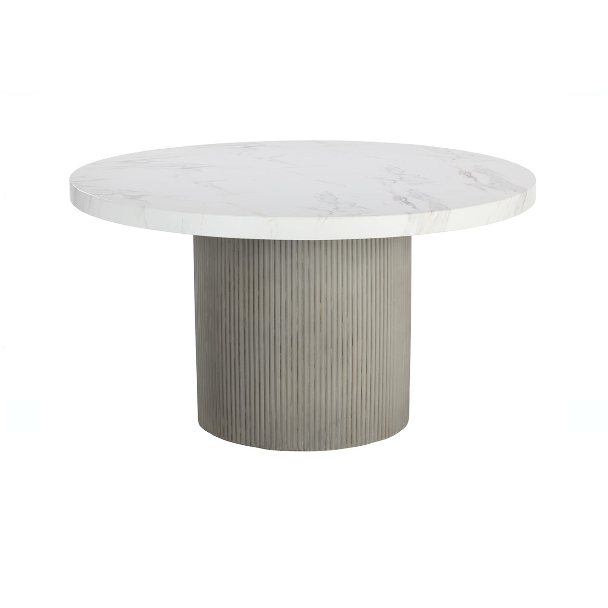 Nicolette Dining Table - Marble Look - 55”