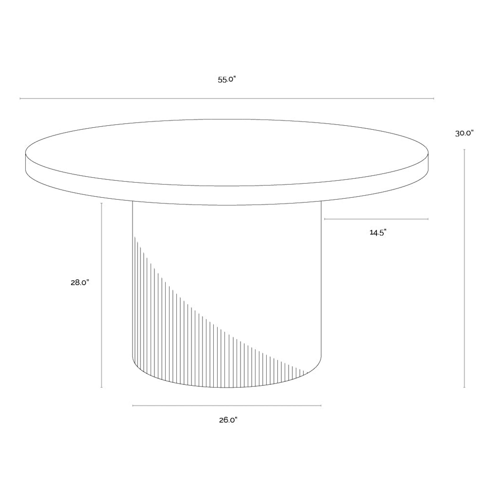 Nicolette Dining Table - 55”