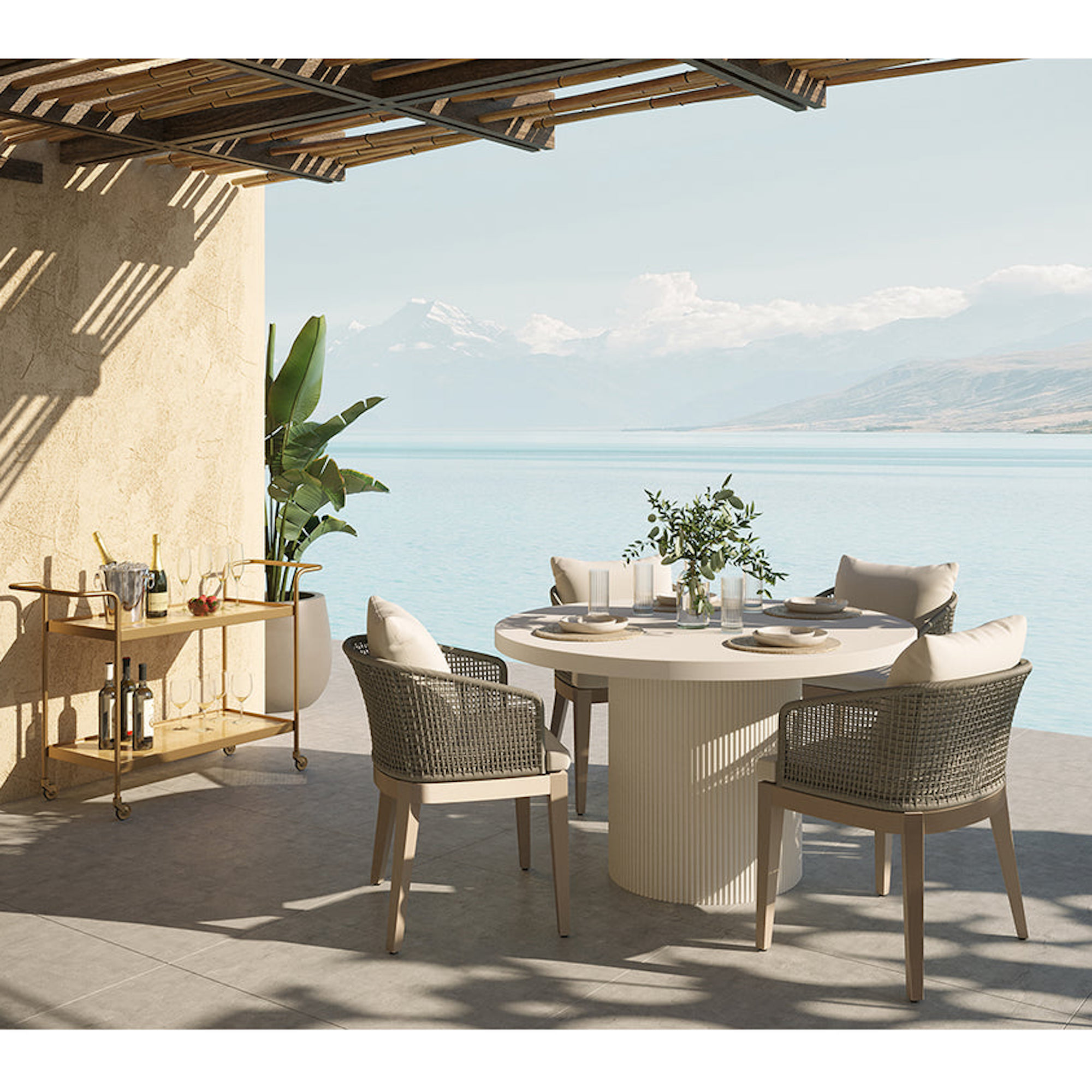 Capri Dining Armchair - Drift Brown