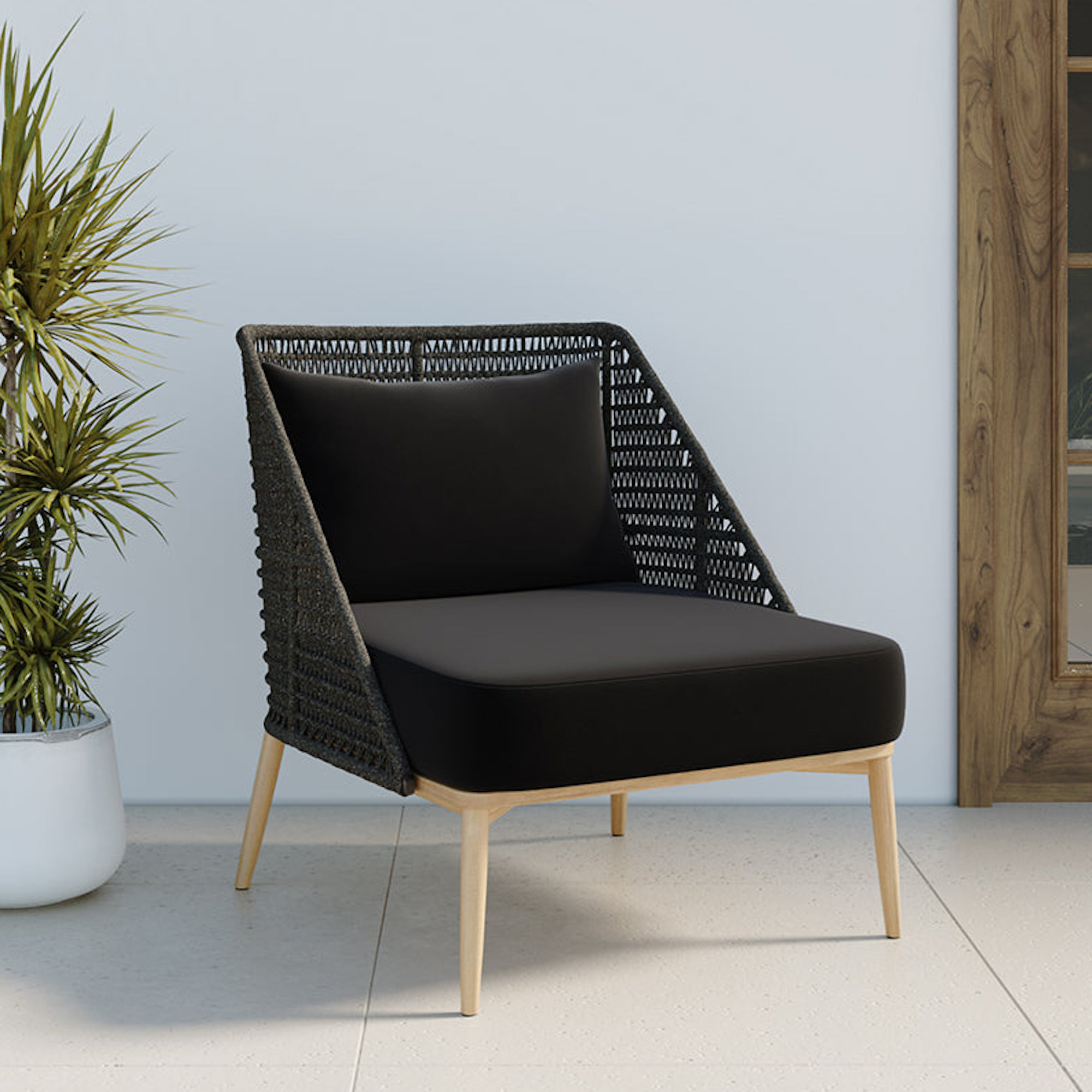 Andria Lounge Chair - Arashi Black