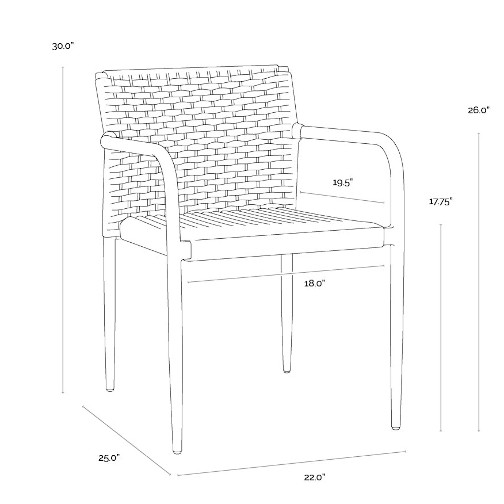 Casella Stackable Dining Armchair
