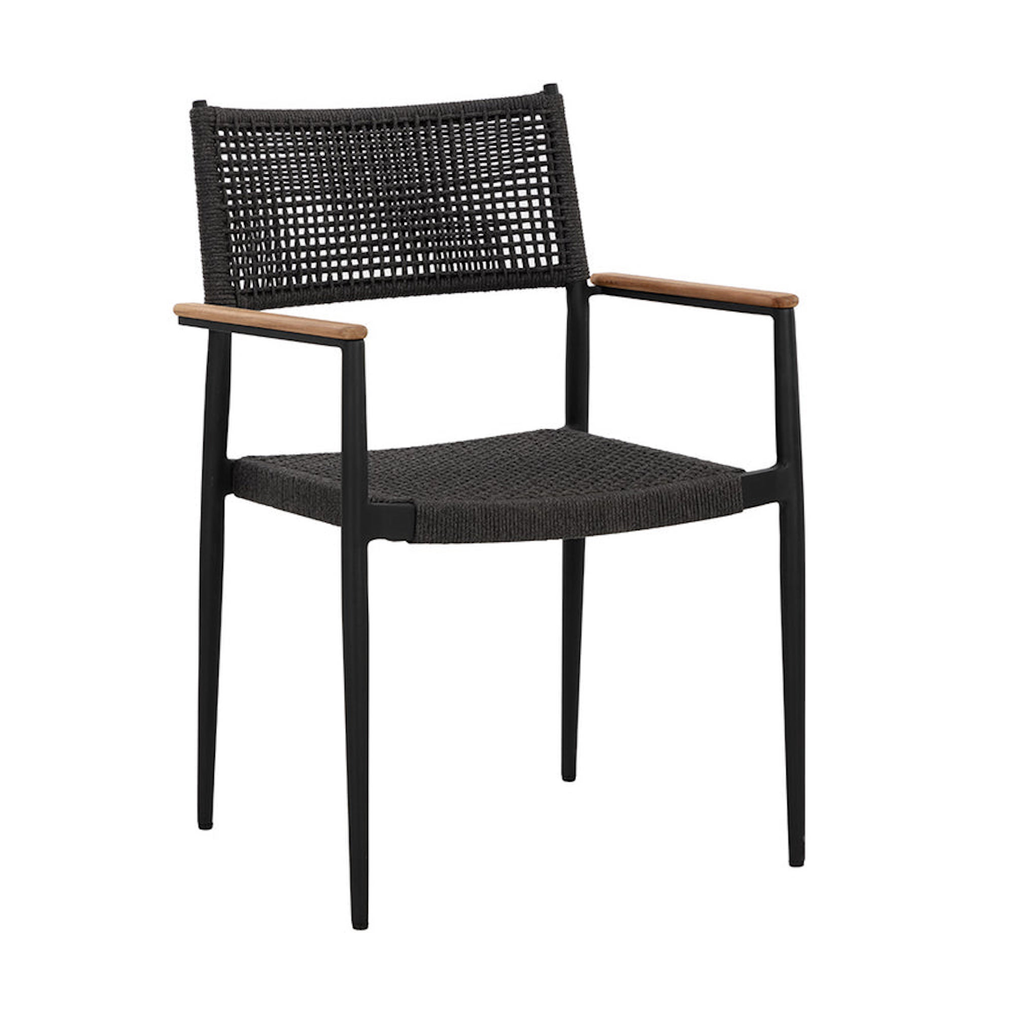 Nava Stackable Dining Armchair - Black