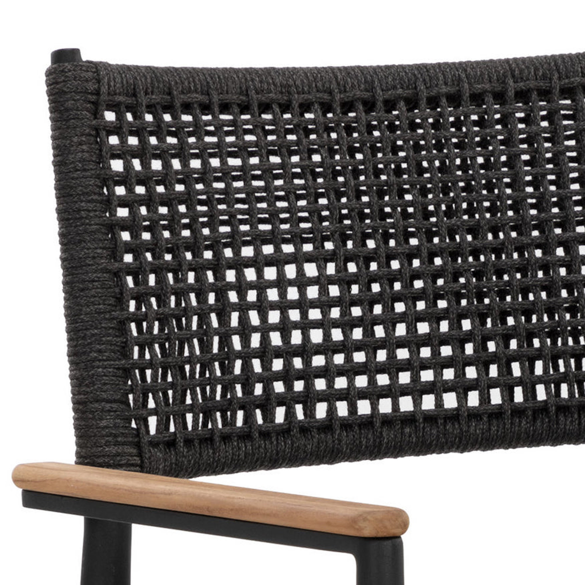Nava Stackable Dining Armchair - Black