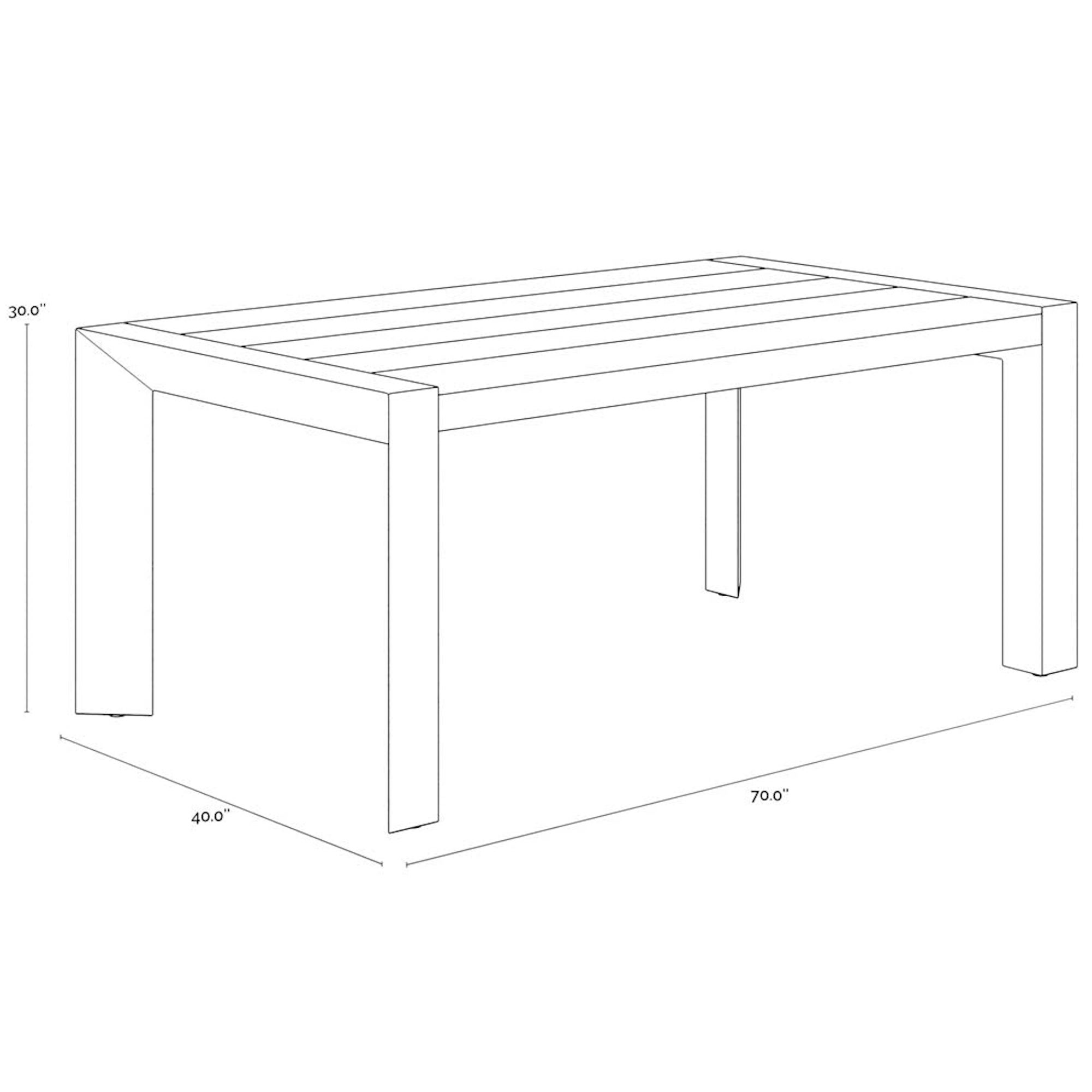 Merano Dining Table - 70"