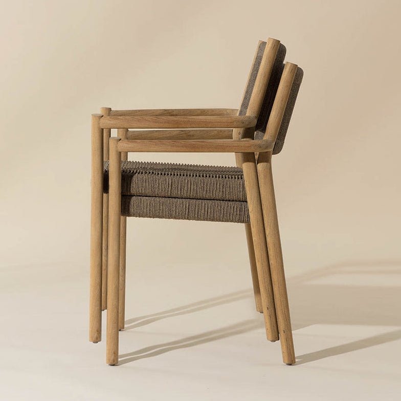 Kavala Stackable Dining Armchair - Natural