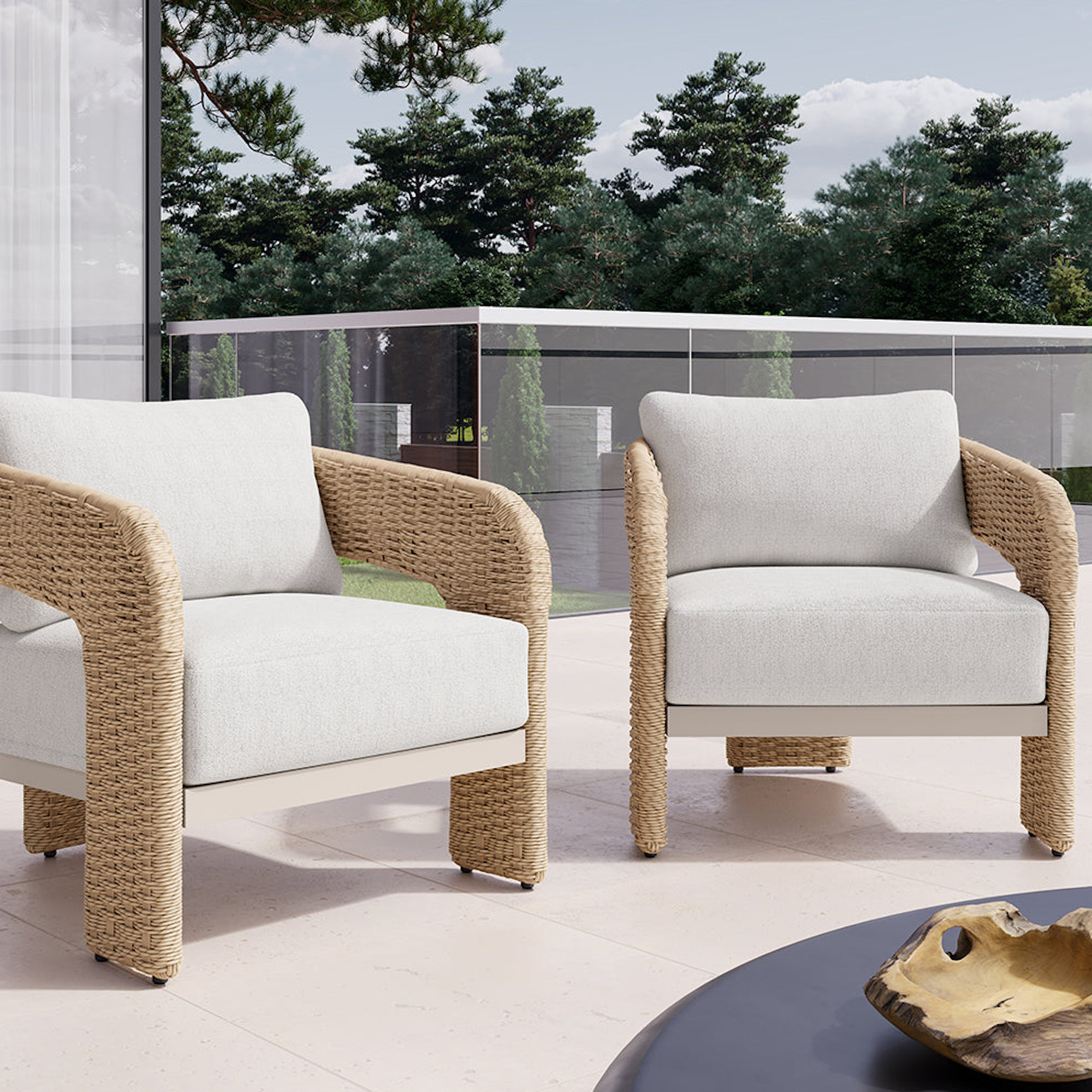Pylos Lounge Chair - Natural