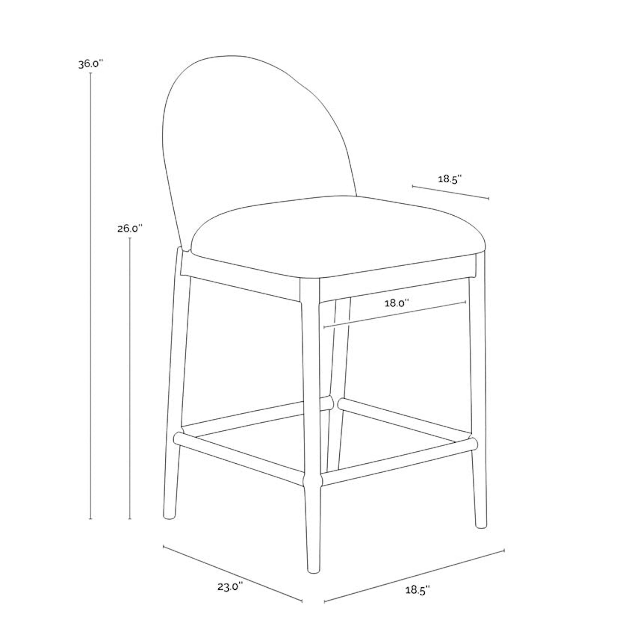 Calandri Counter Stool - Natural
