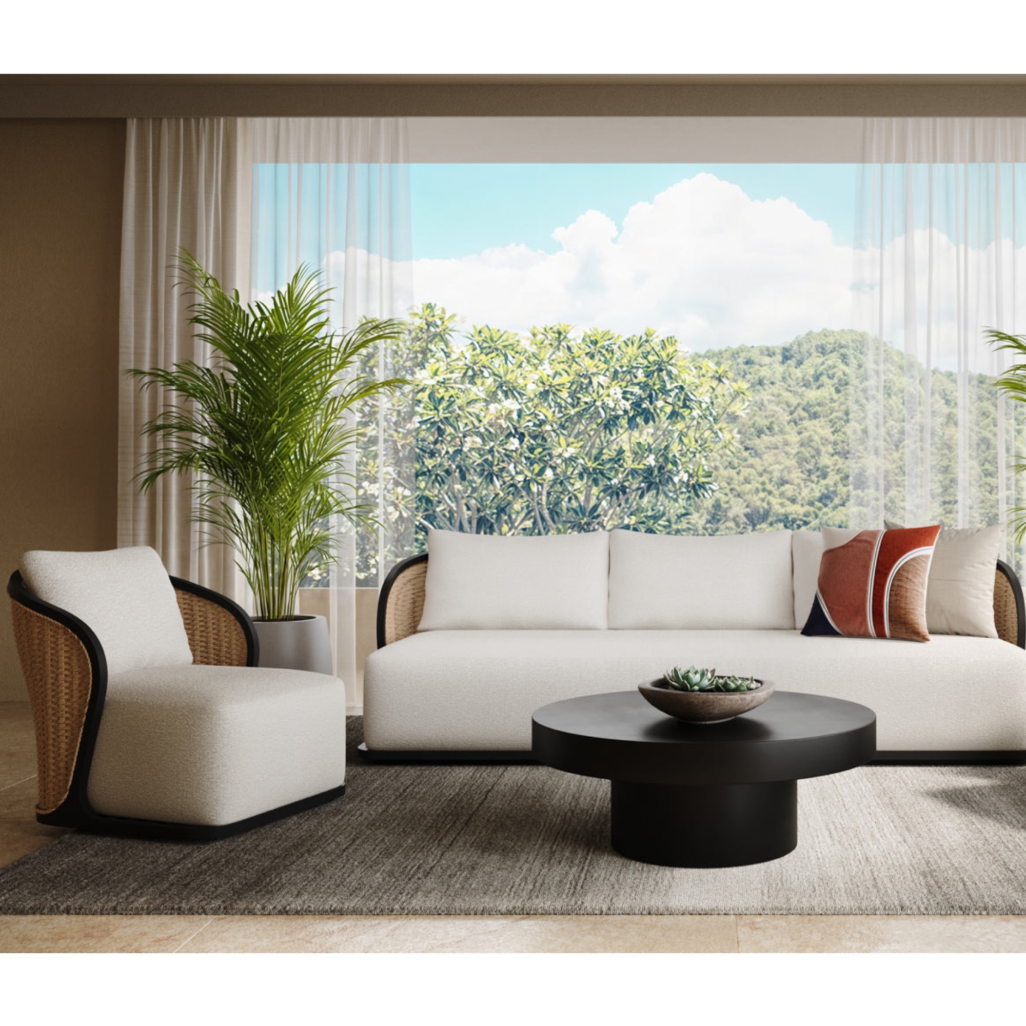 Bora Swivel Lounge Chair
