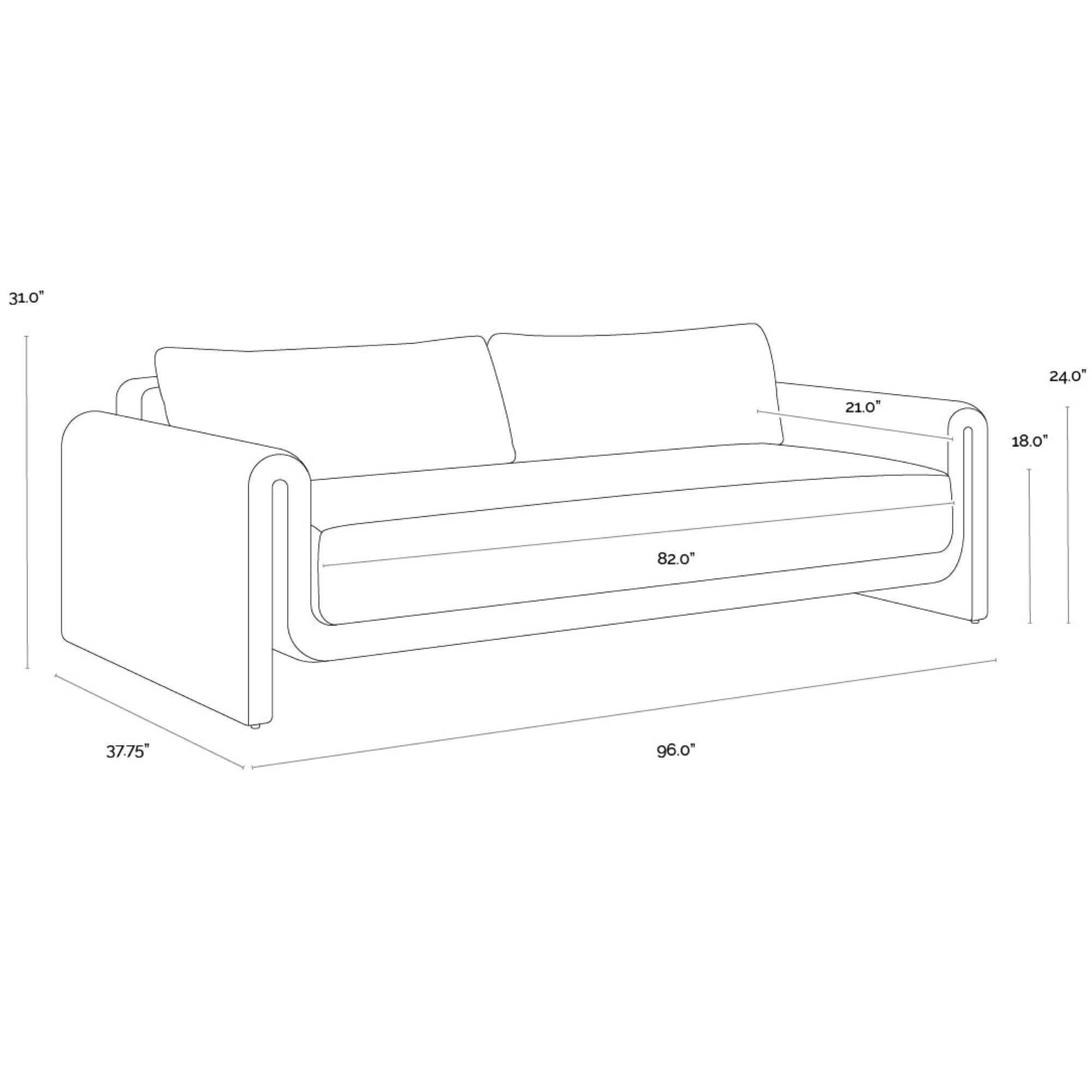 Tibi Sofa - Natural