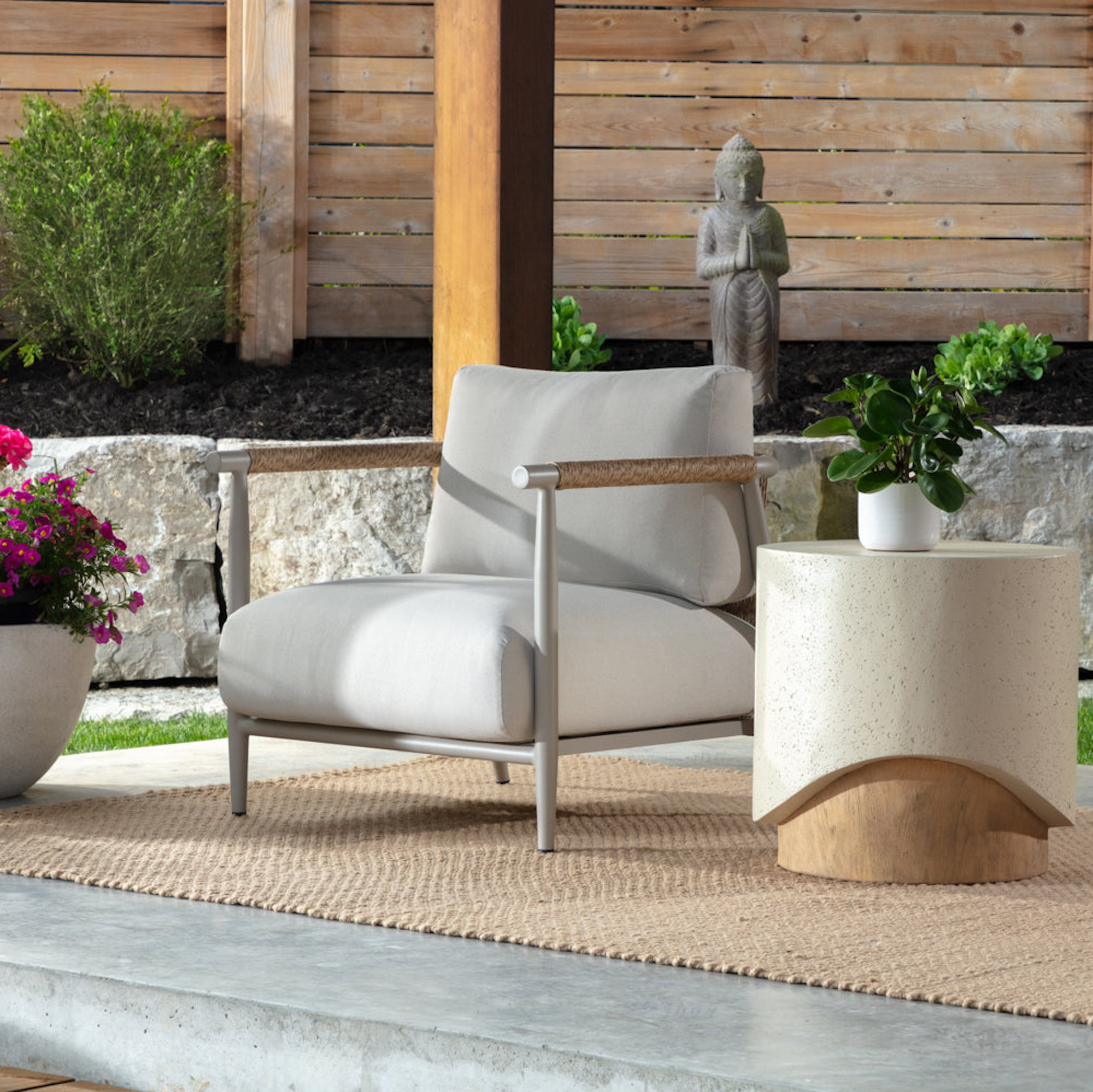 Muros Lounge Chair - Greige