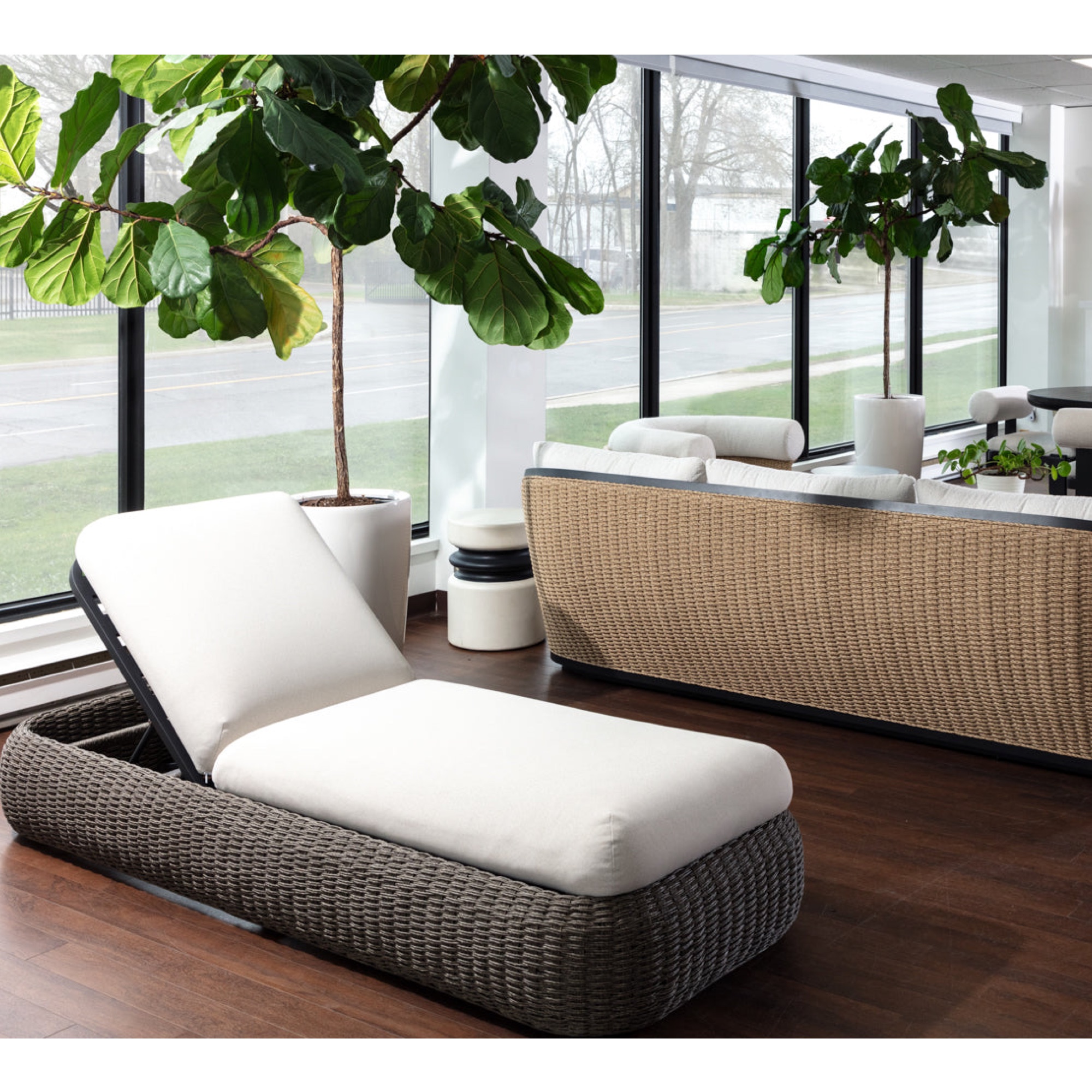 Barcelona Lounger - Grey
