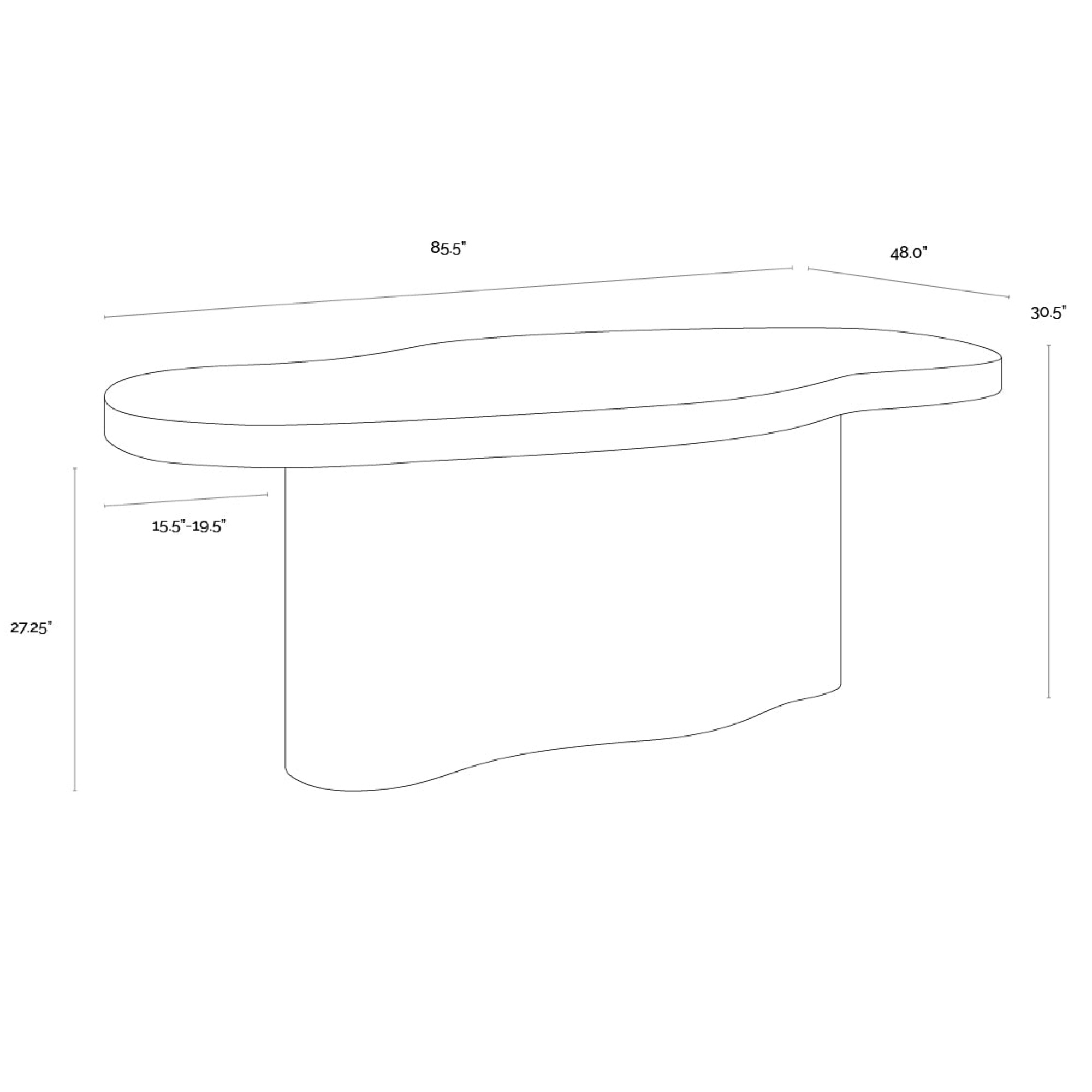 Idris Dining Table - 86"
