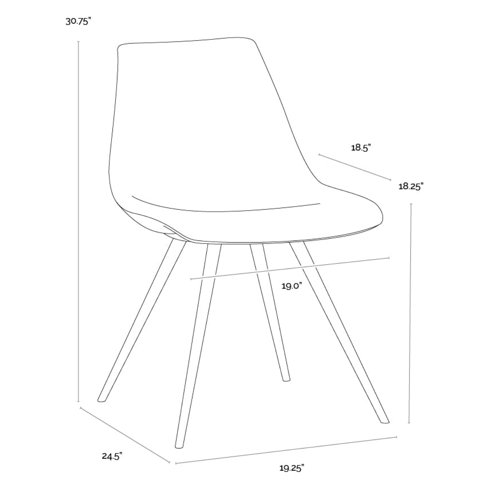 Lipa Dining Chair - Antique Bronze
