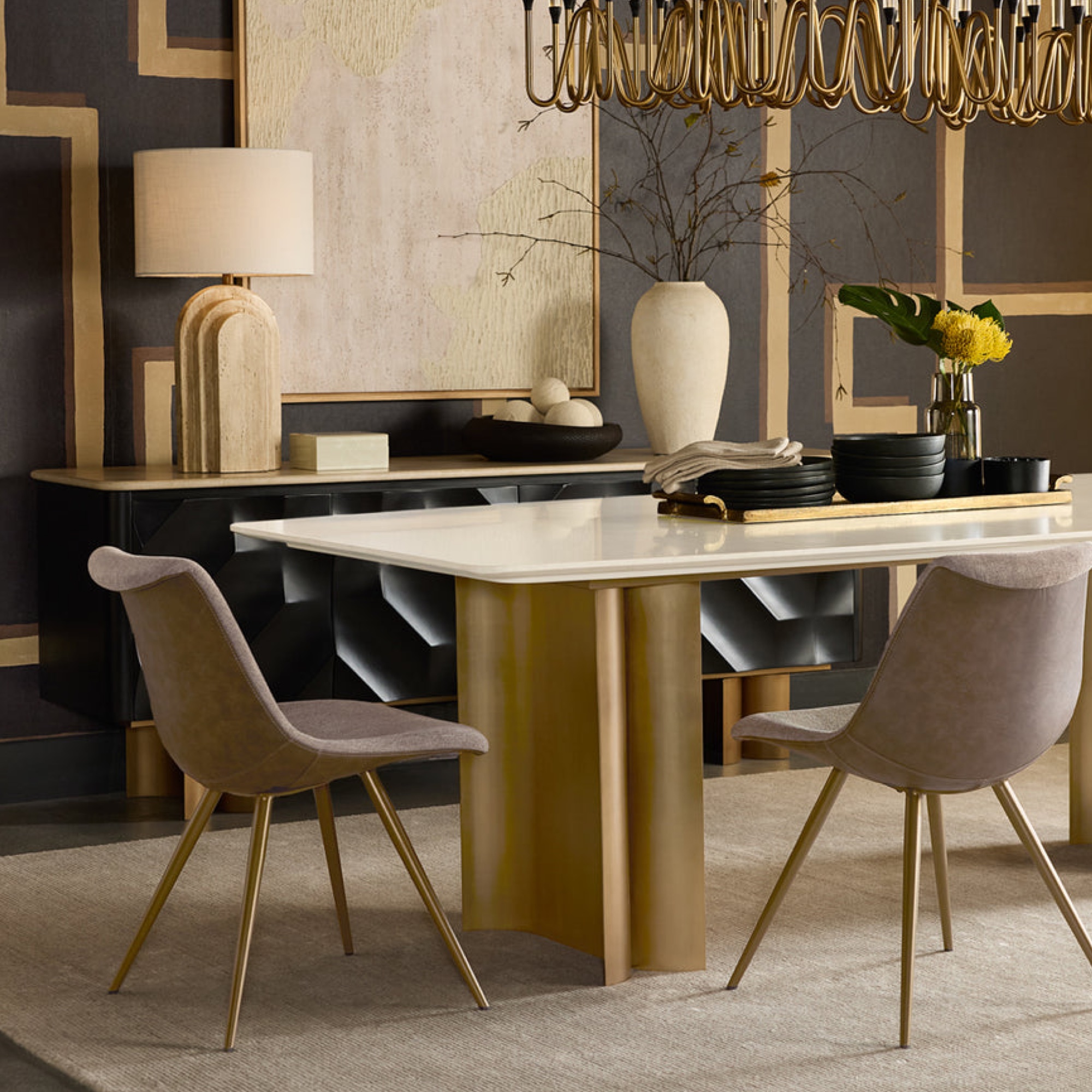 Lipa Dining Chair - Antique Bronze