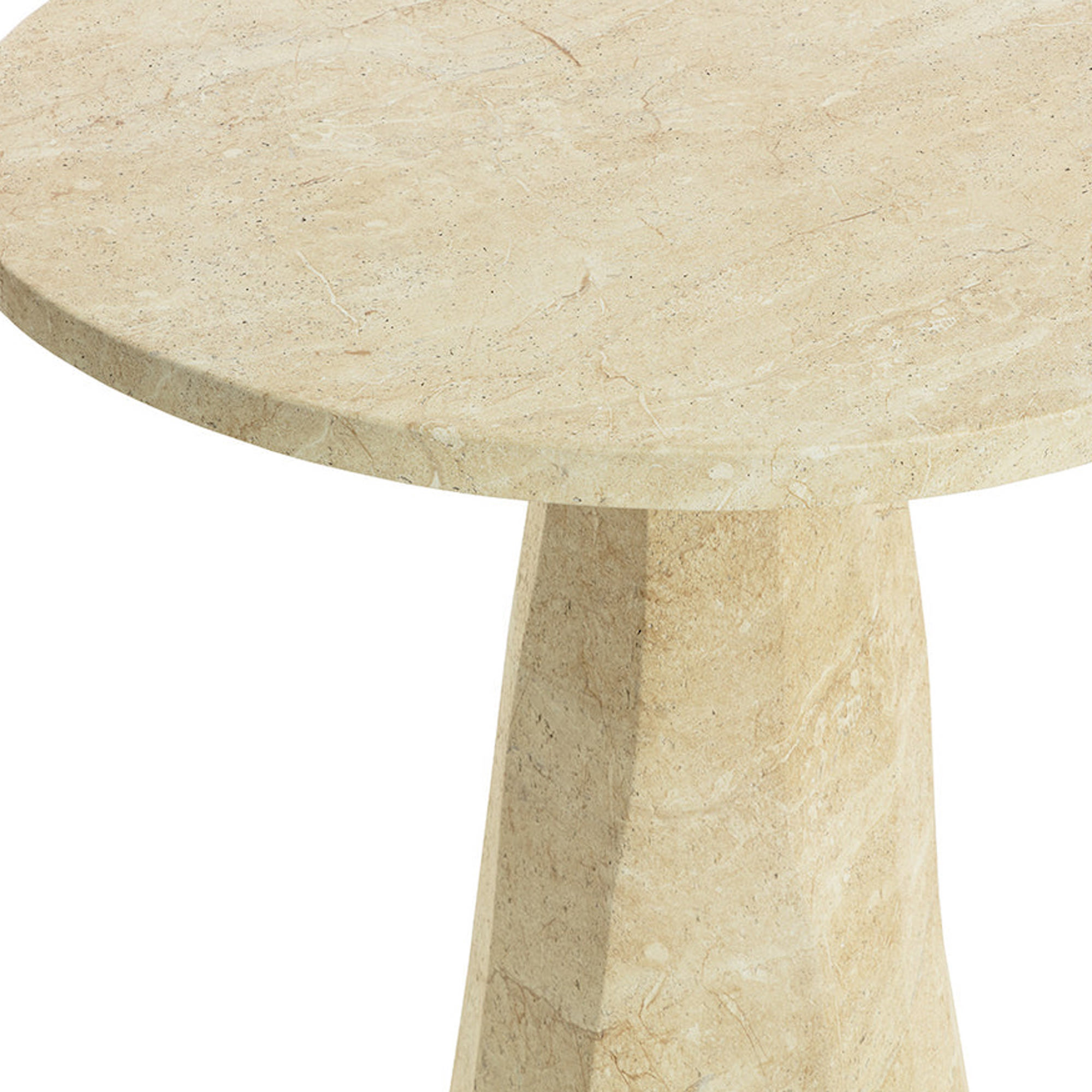 Kliff Bar Table - Travertine Look