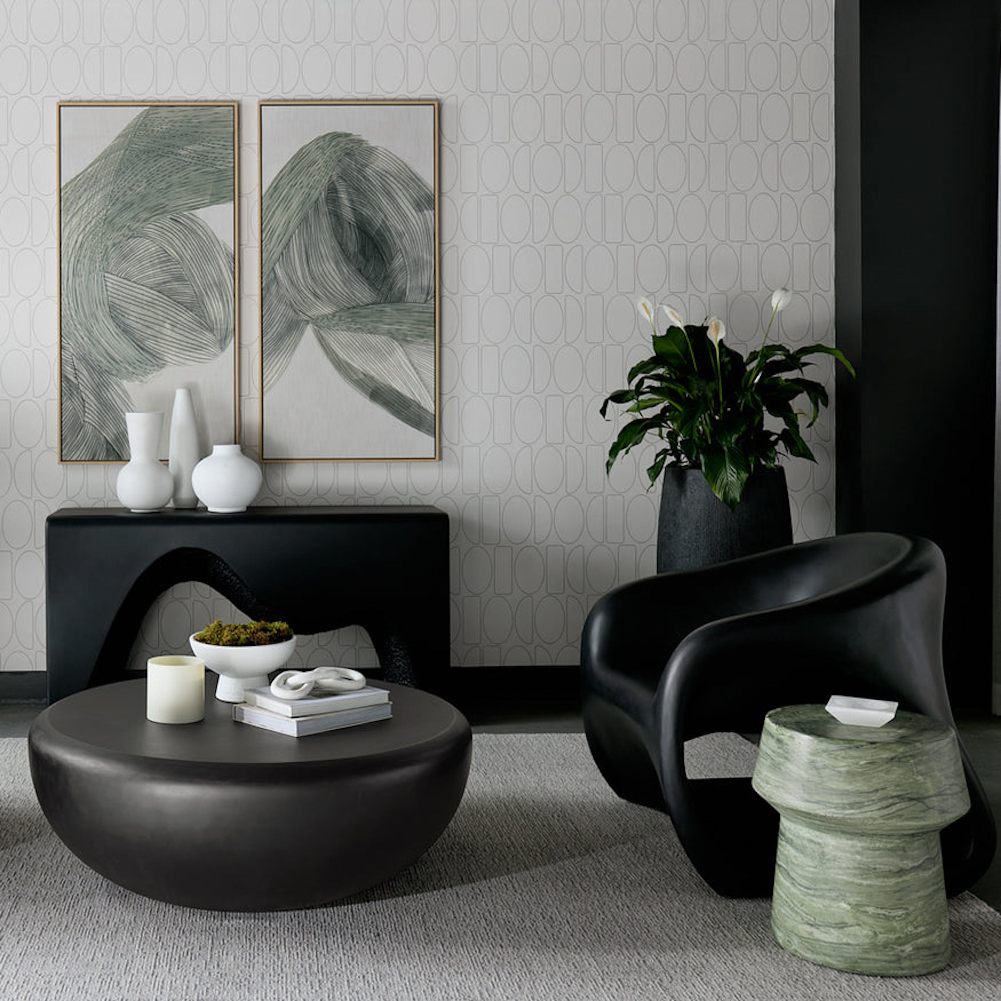 Brie End Table - Sage