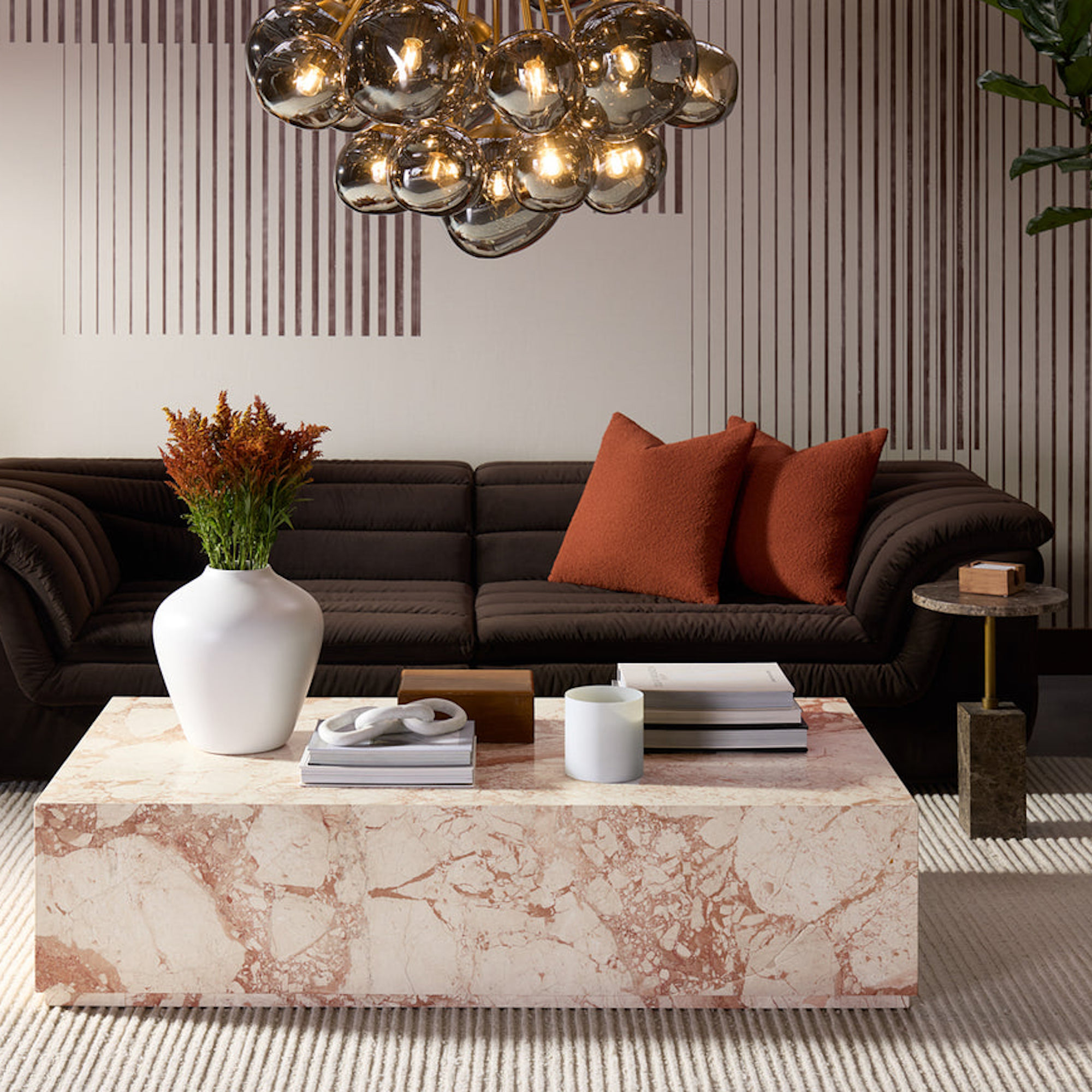 Mizani End Table - Brown