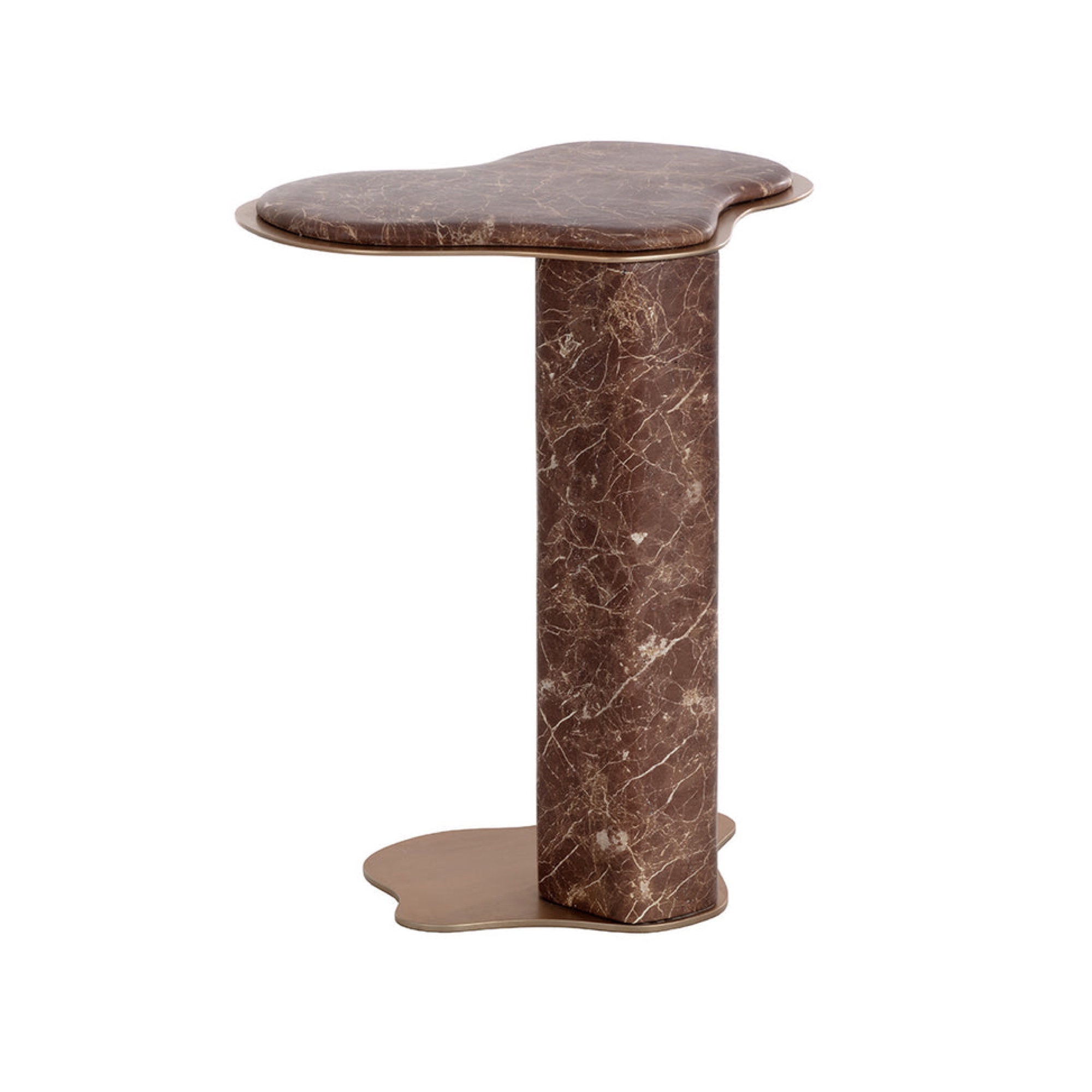 Isola End Table - Marble Look