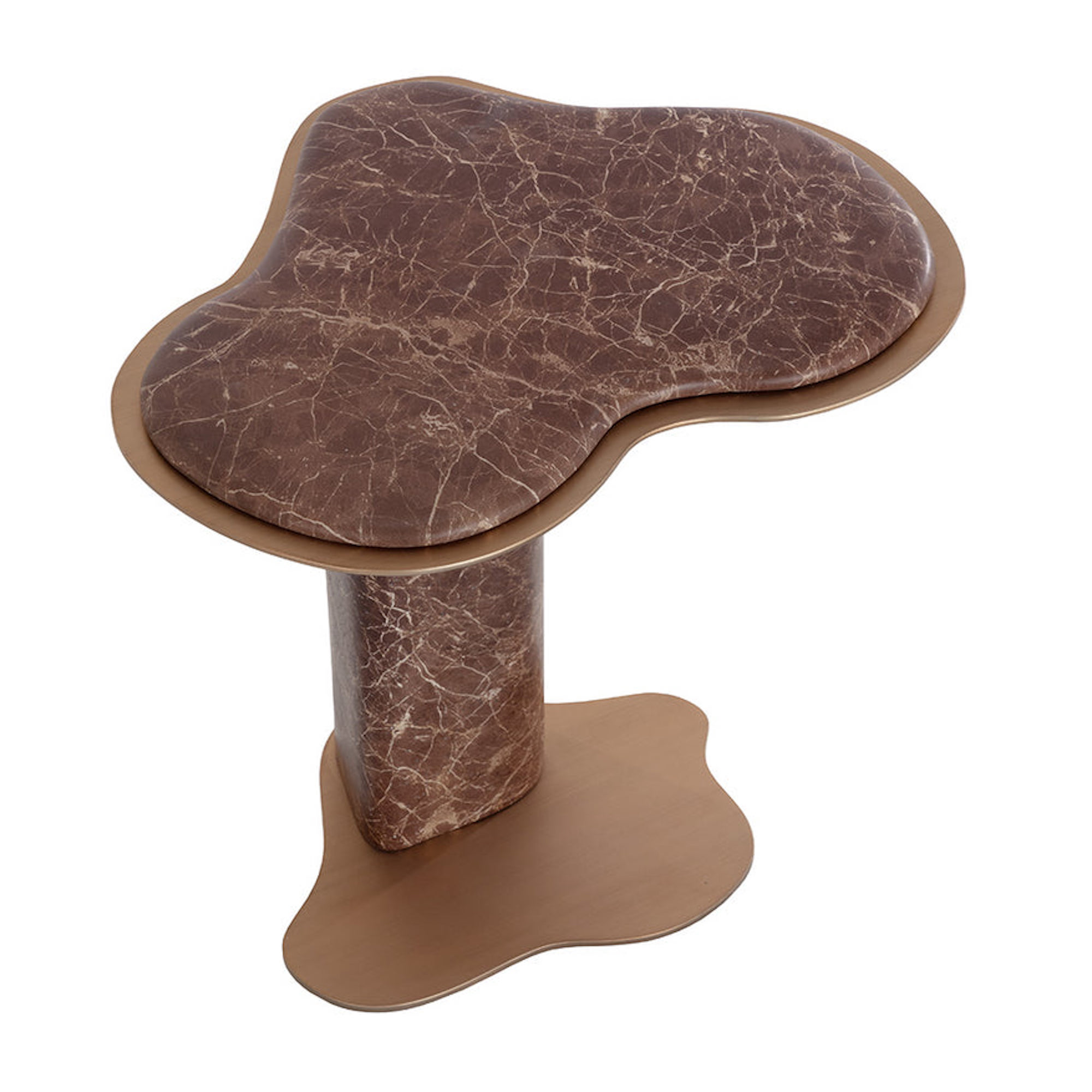 Isola End Table - Marble Look
