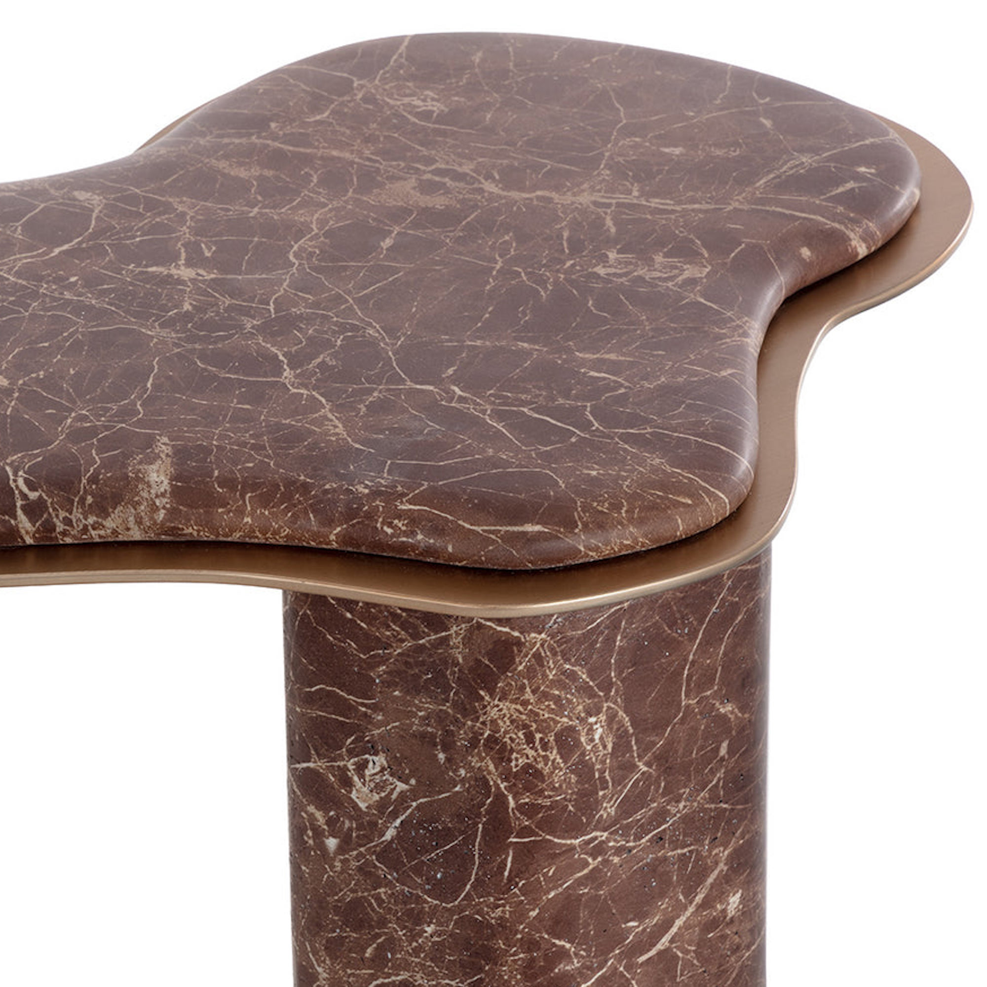 Isola End Table - Marble Look