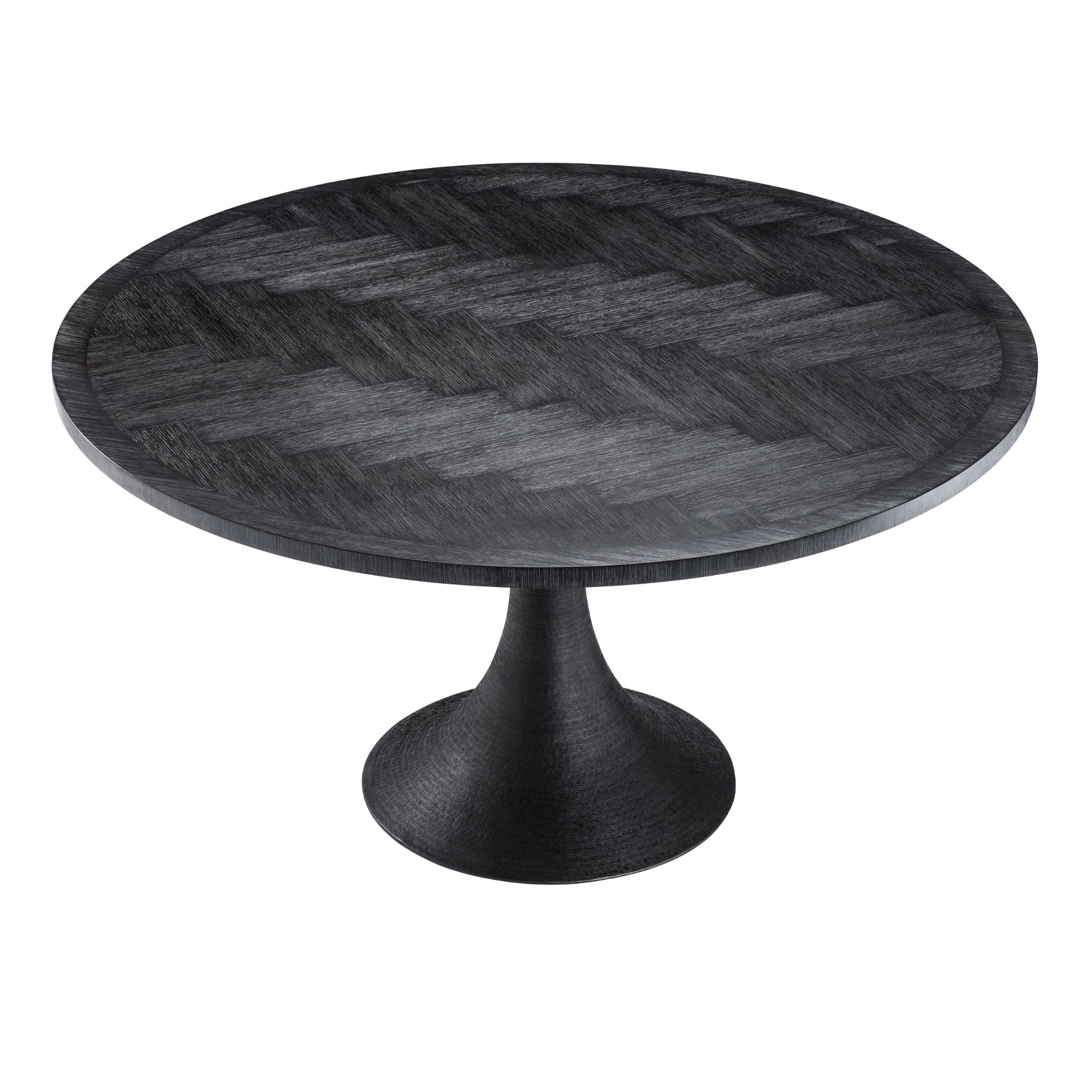 Melchior Round Dining Table - Charcoal
