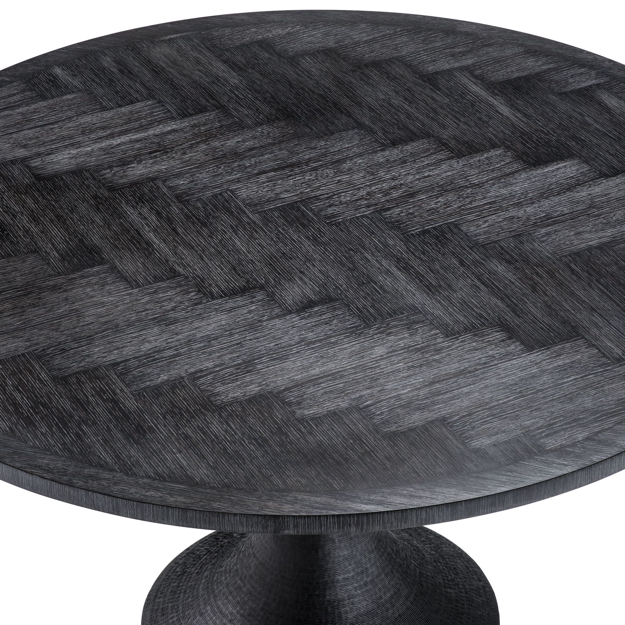 Melchior Round Dining Table - Charcoal
