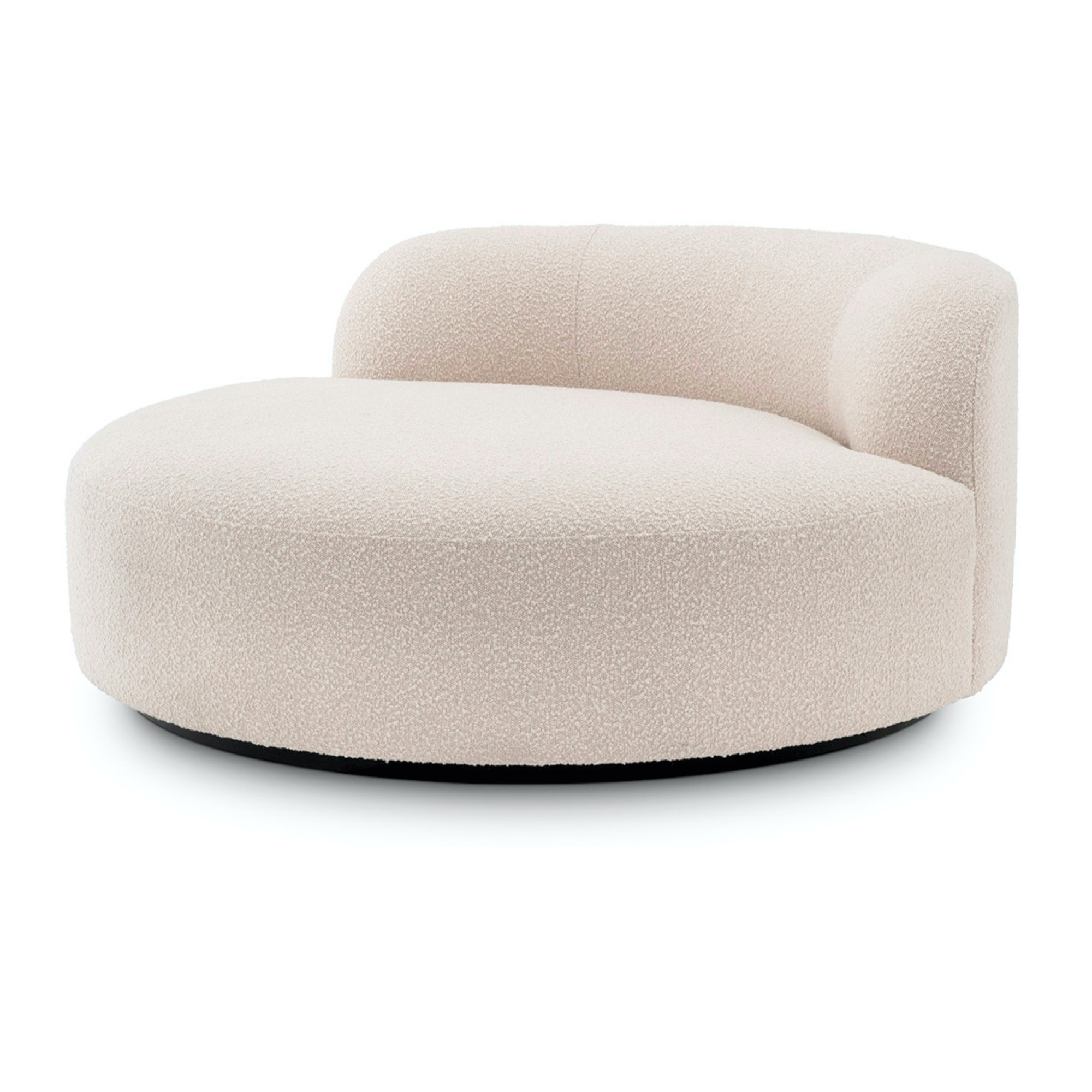 Björn Round Sofa - Bouclé cream