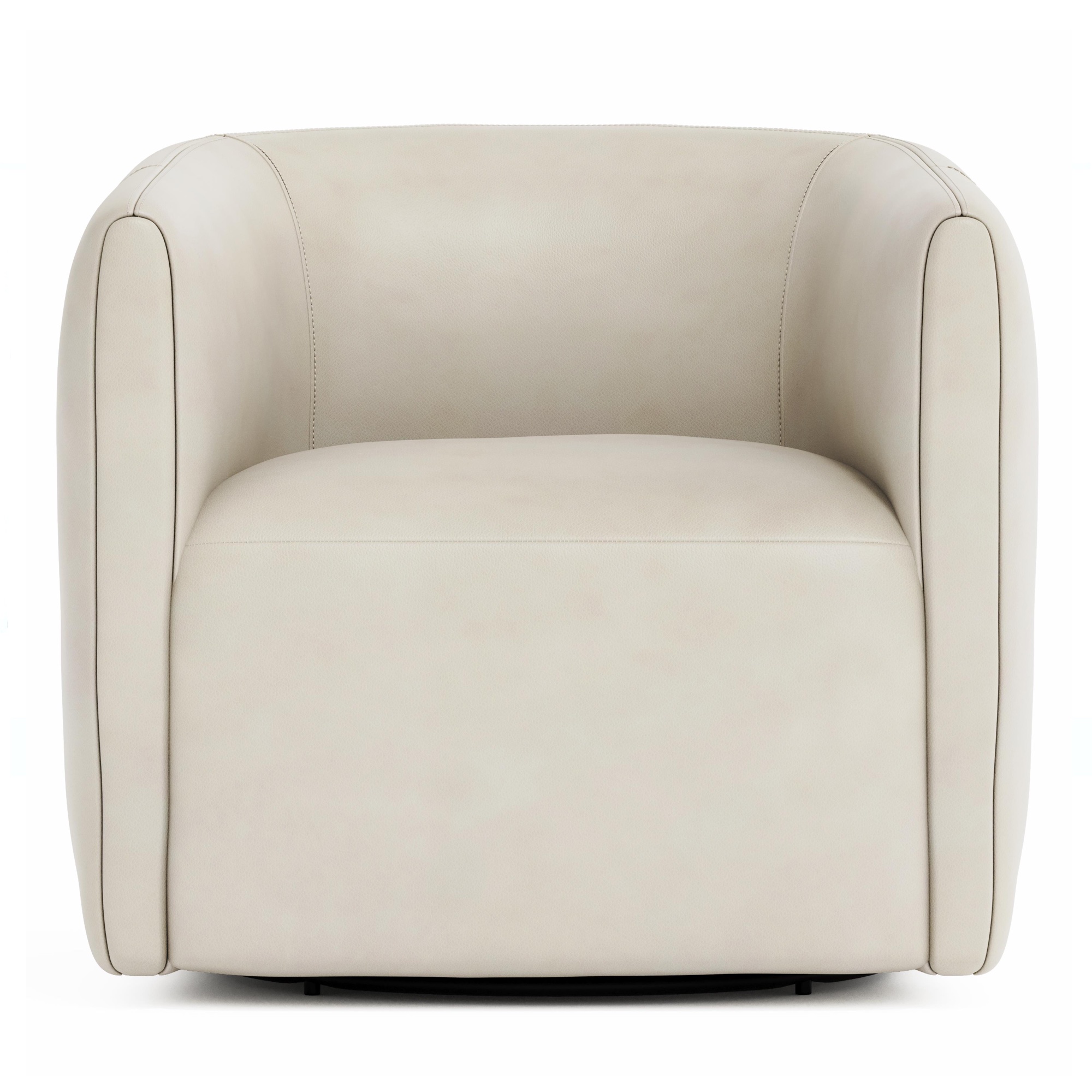 Aline Leather Swivel Chair