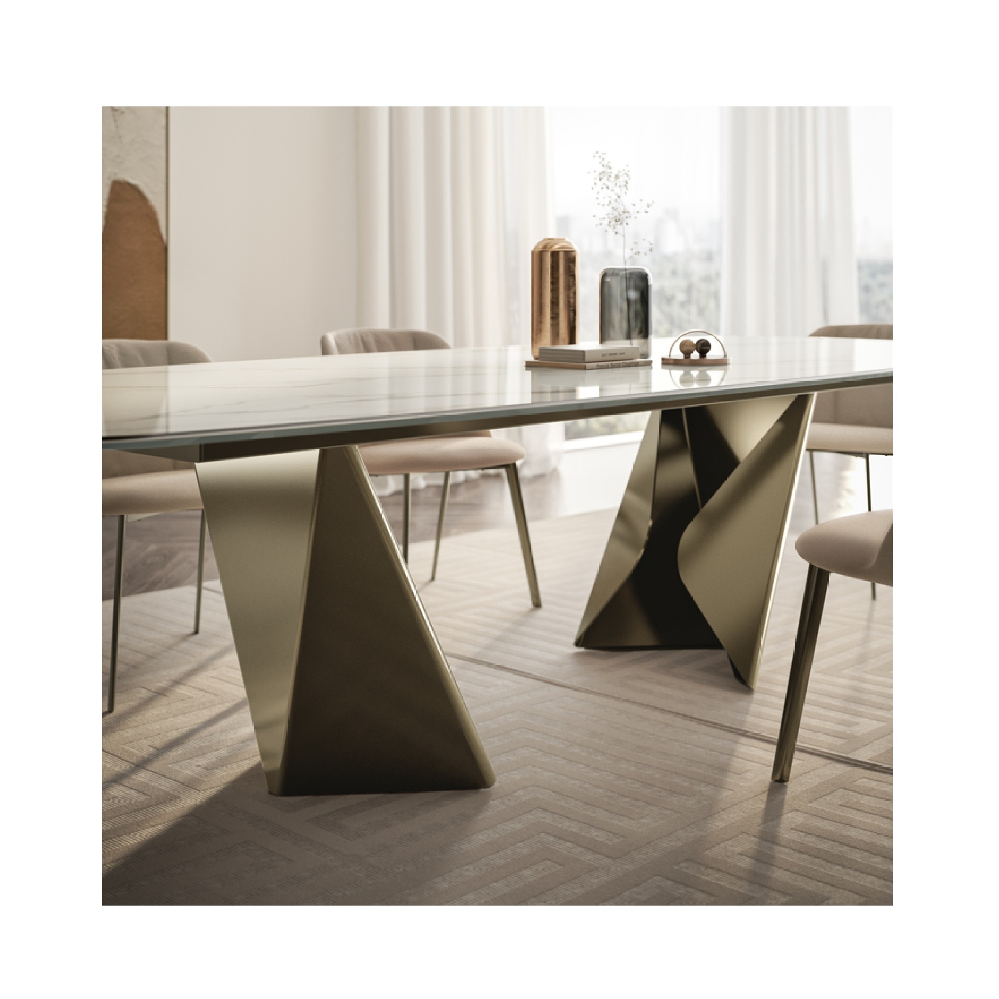 Kaleido Barrel Dining Table