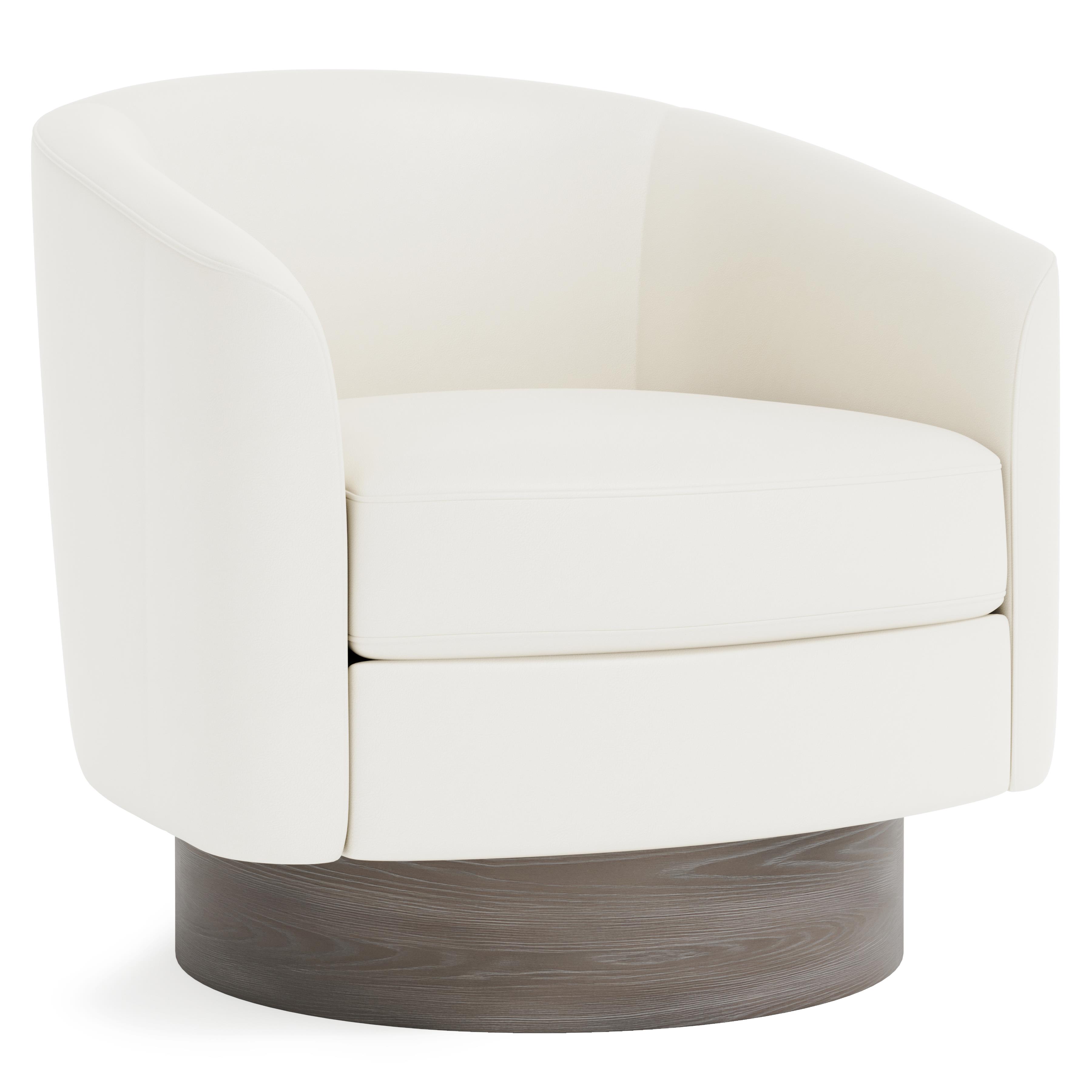 Camino Leather Swivel Chair